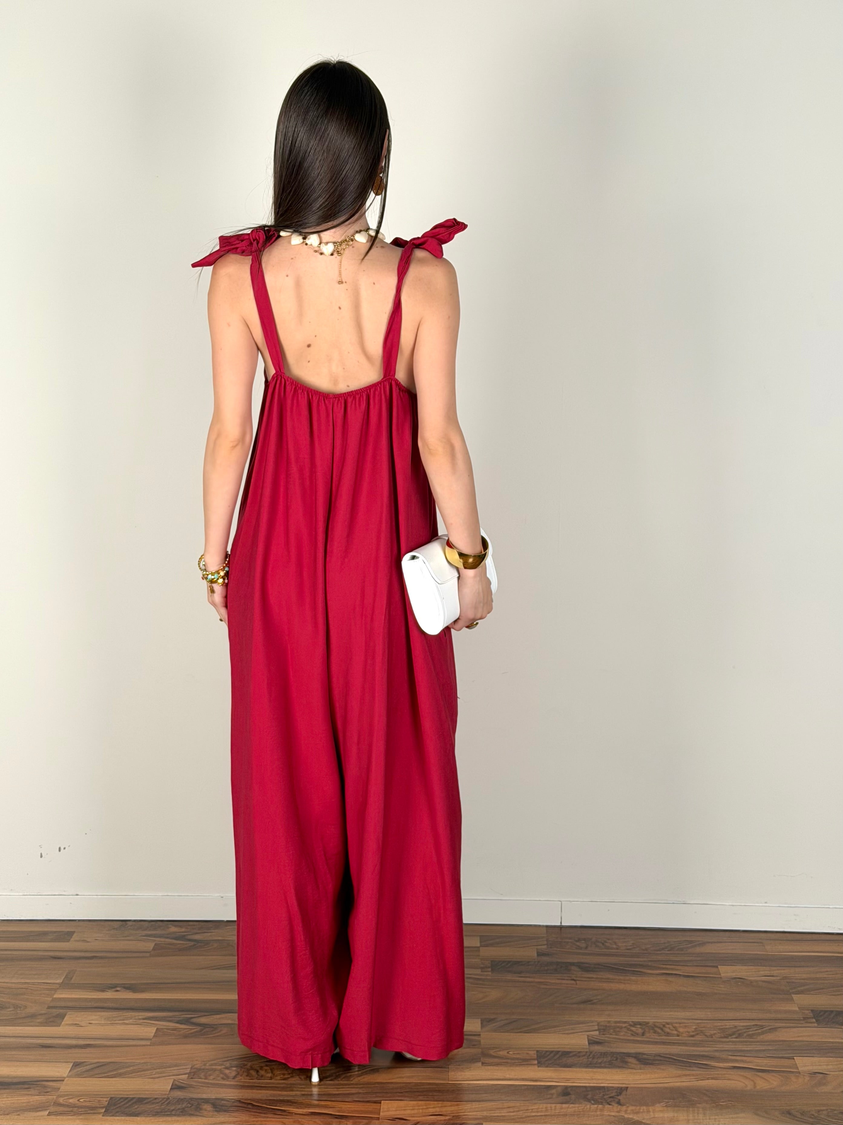Tuta Jasmine bordeaux