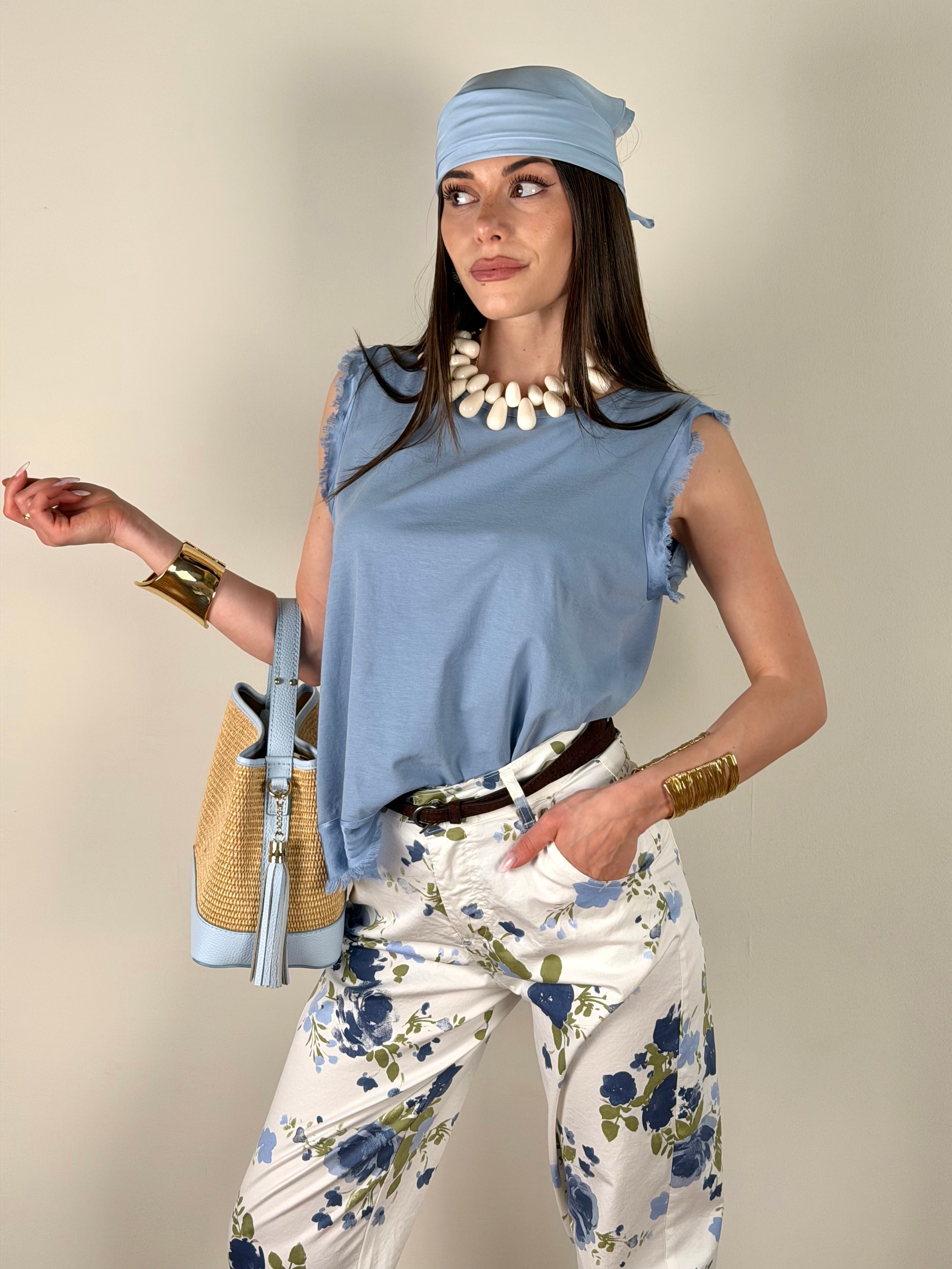 Maglia Mila celeste