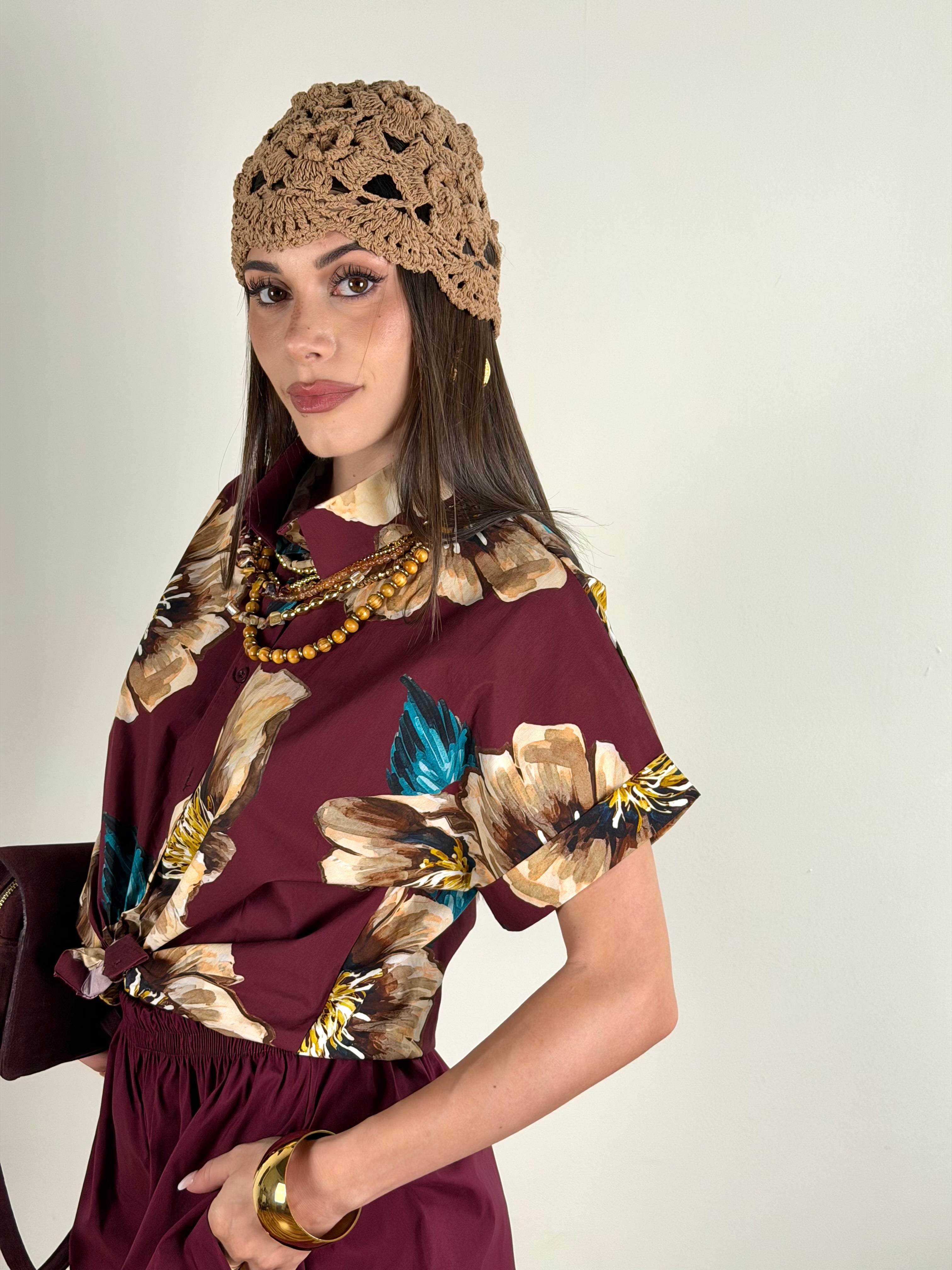 Camicia Monday bordeaux