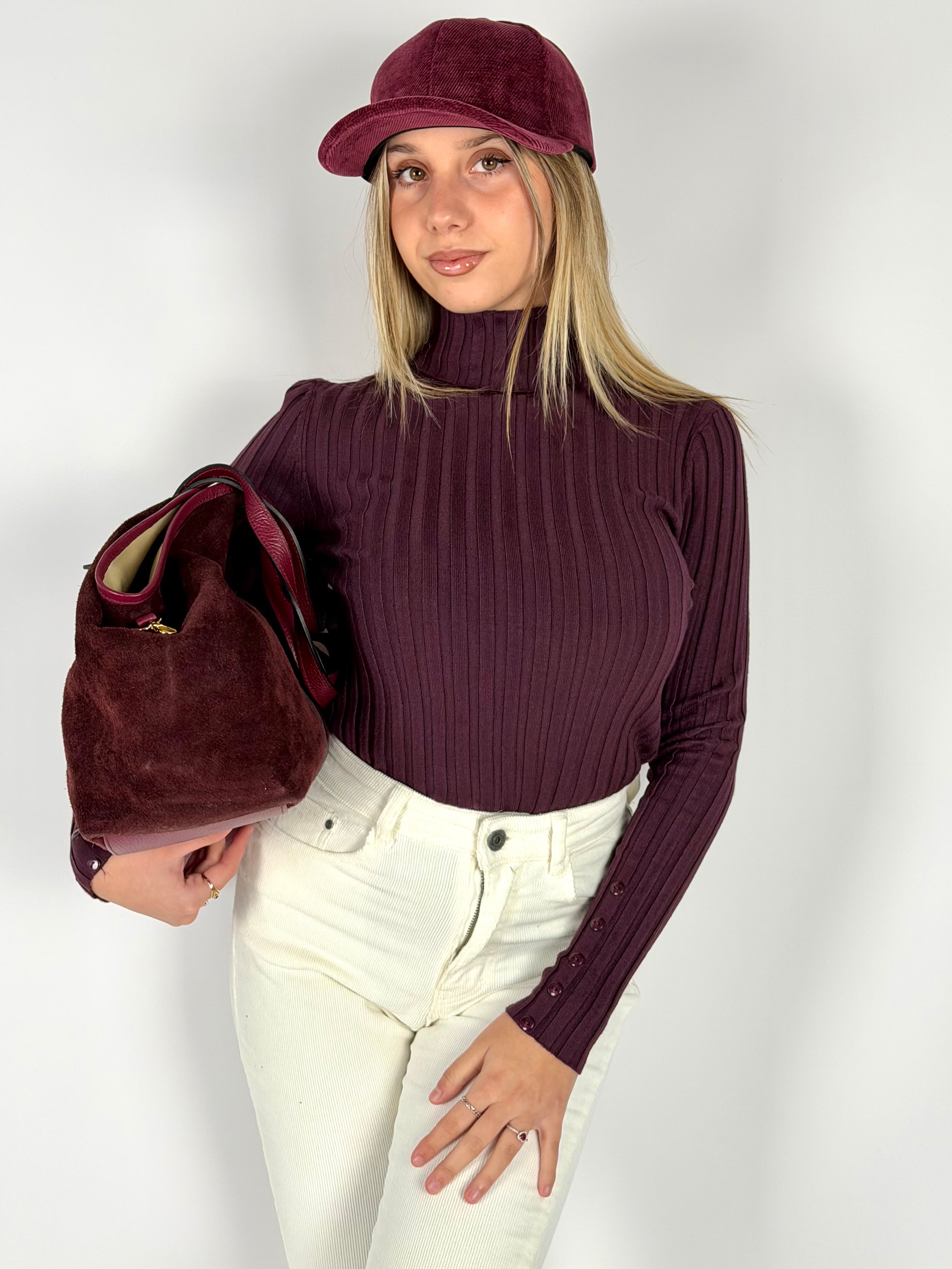 Maglia Loris bordeaux