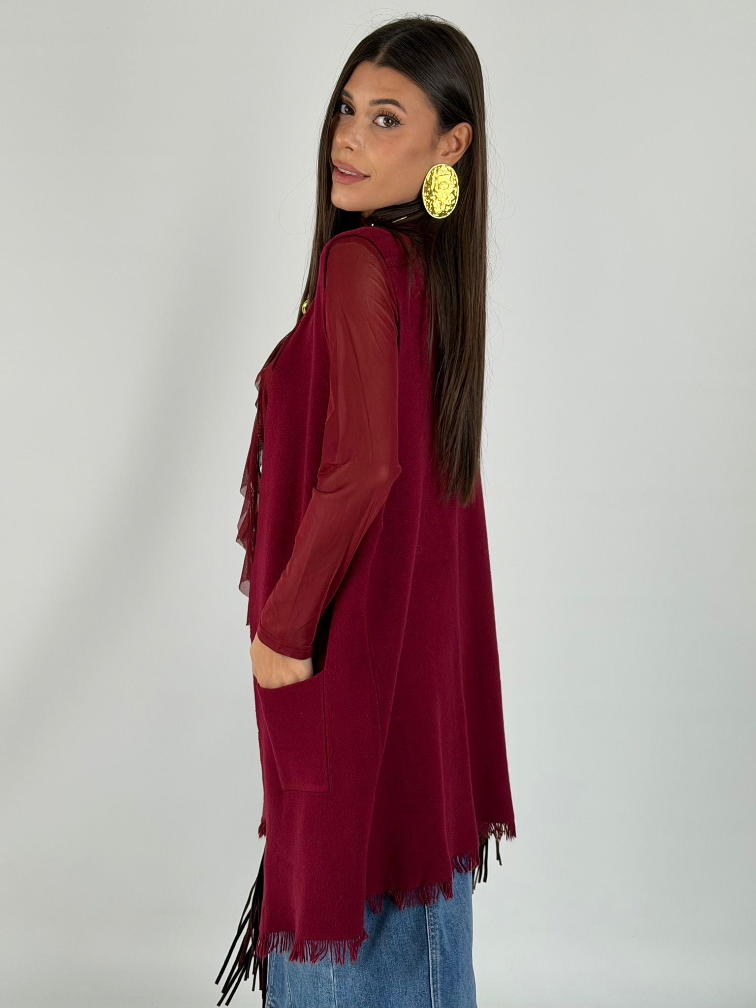 Gilet Venny bordeaux