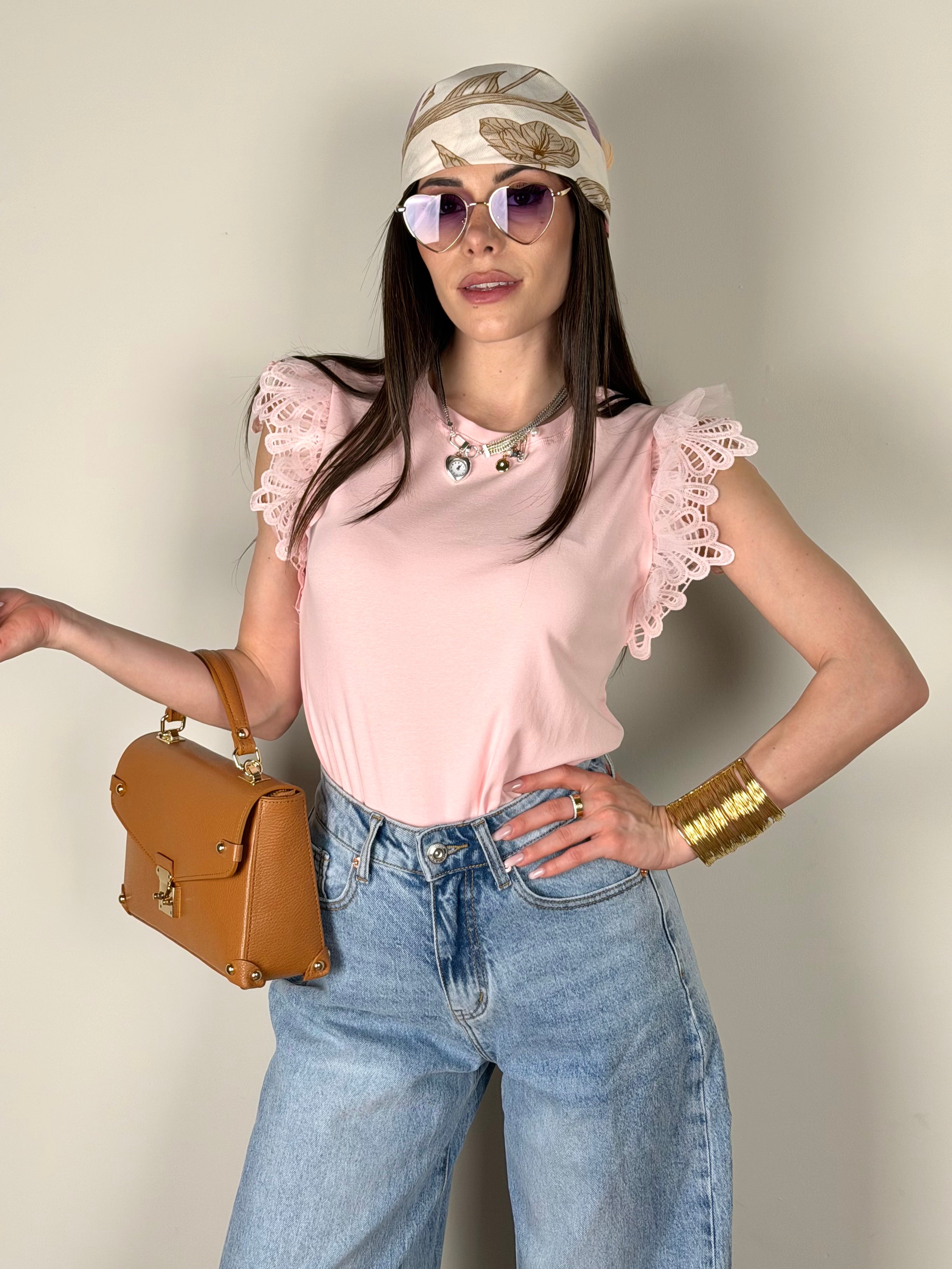 T-shirt Barcellona rosa