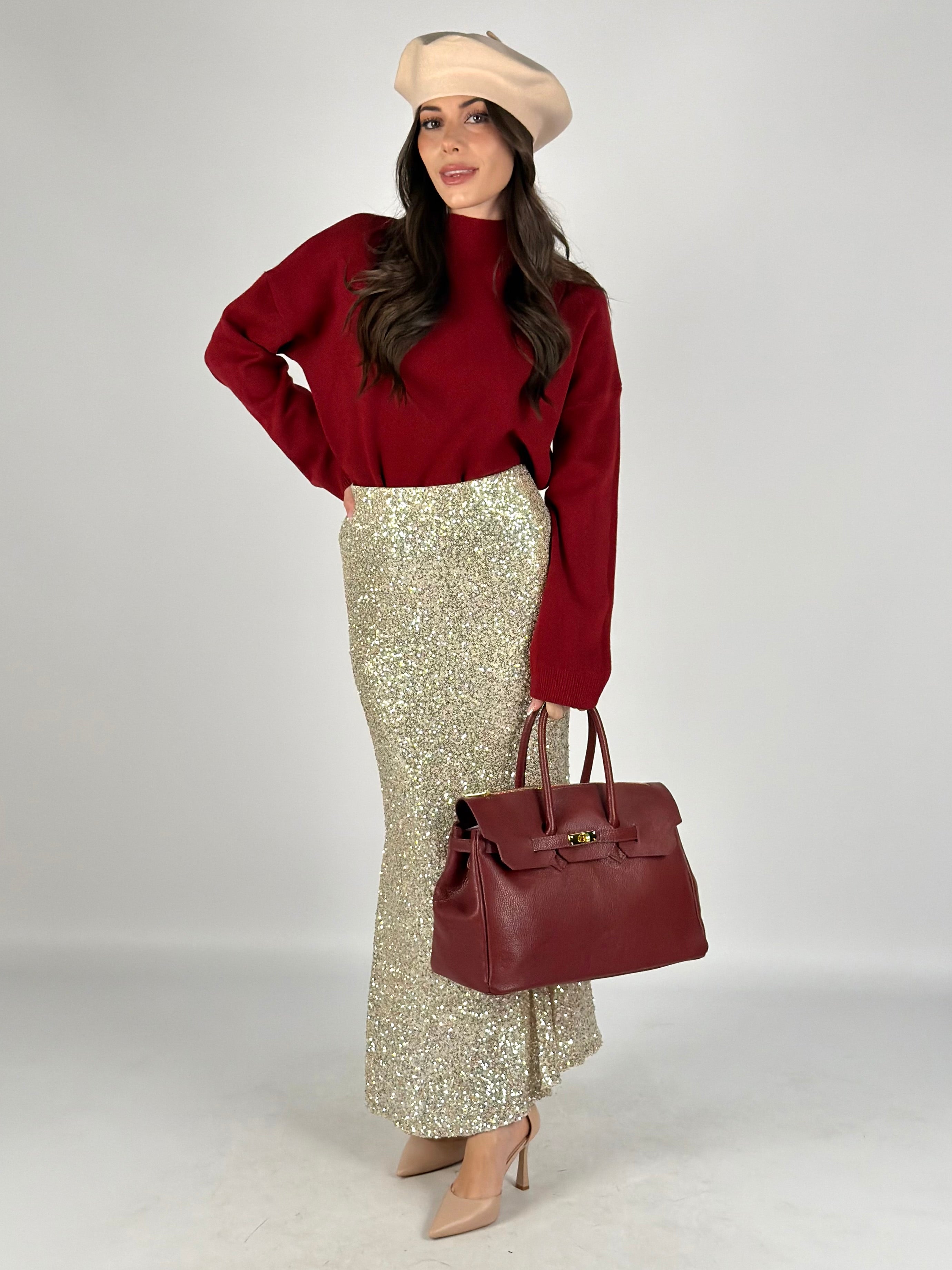 Maglia snow bordeaux