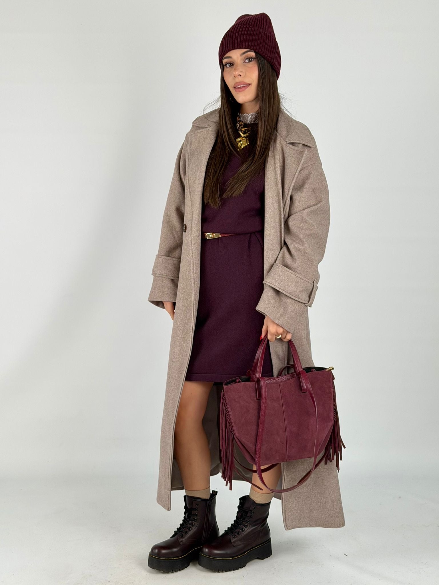 Maxi cappotto ASIA beige