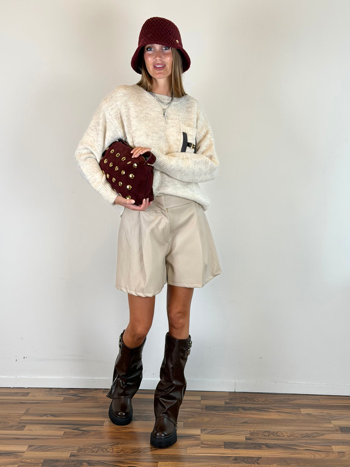 Short Harpina beige