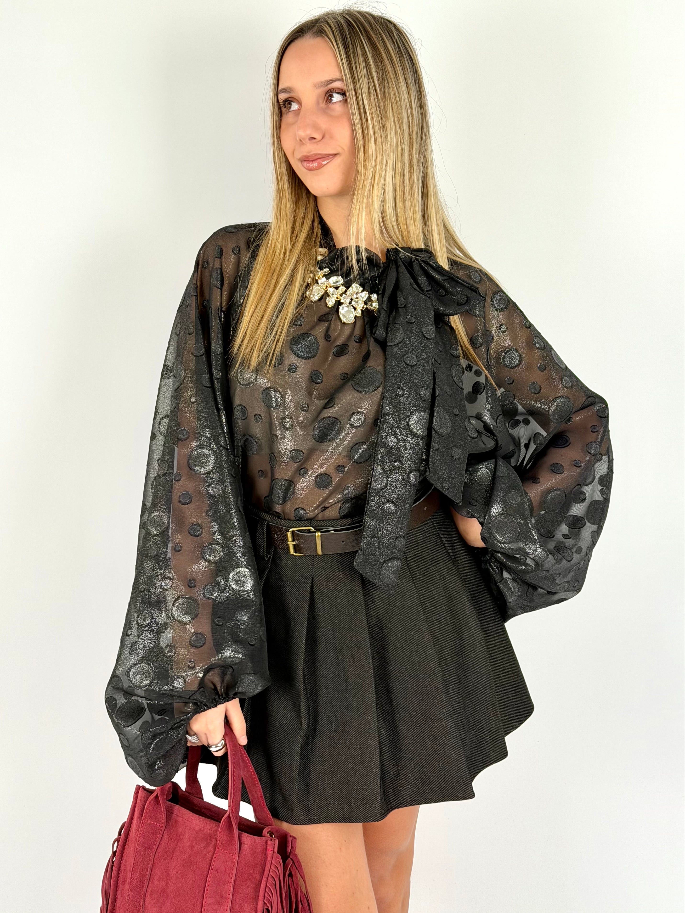 Camicia fiocco laterale