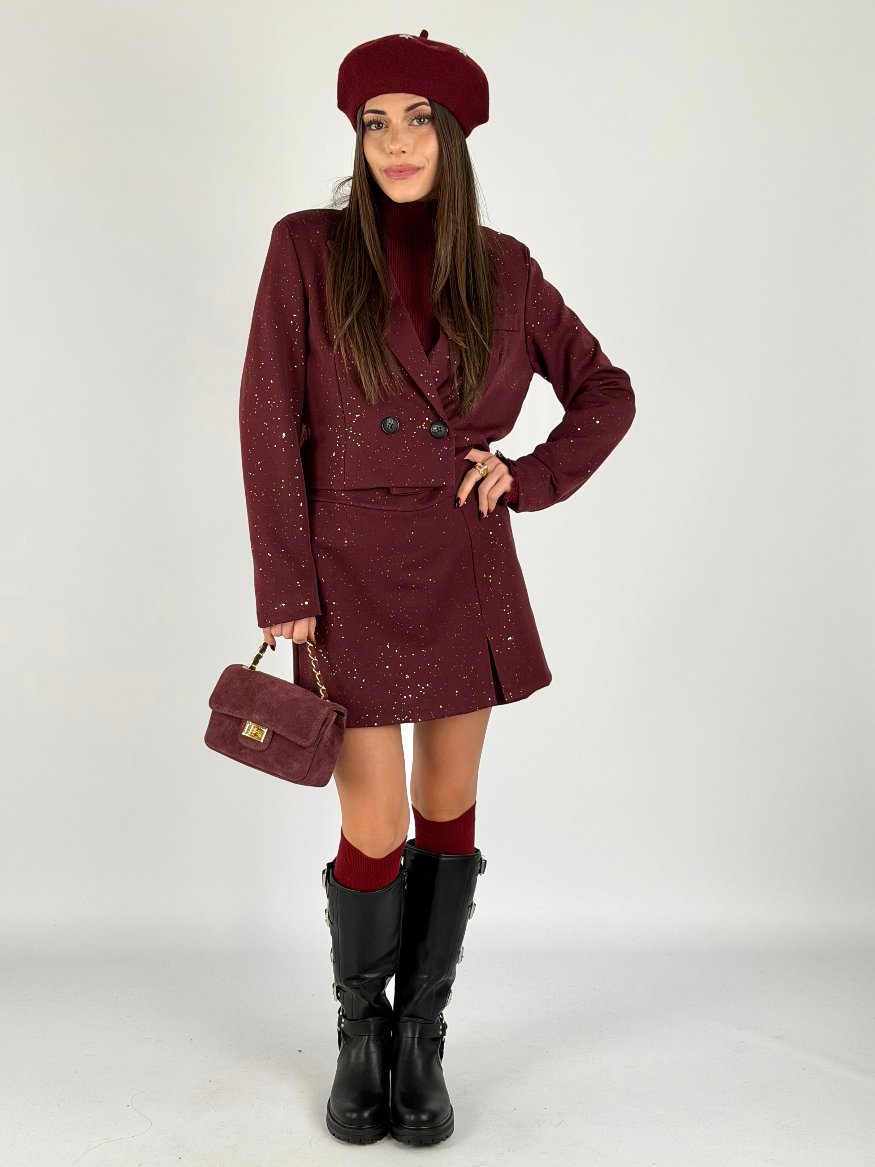 Completo Nina bordeaux