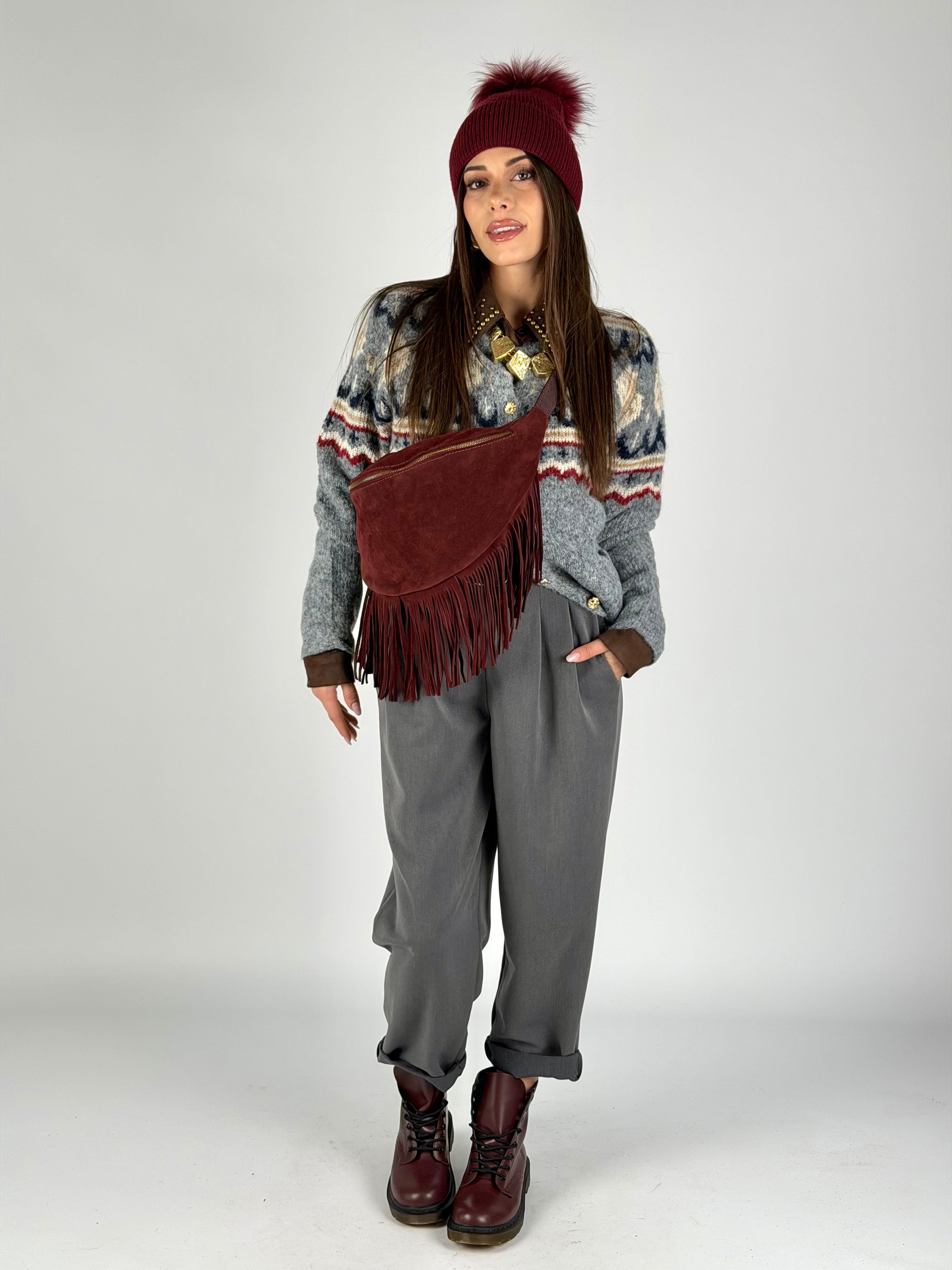 Pantalone India grigio