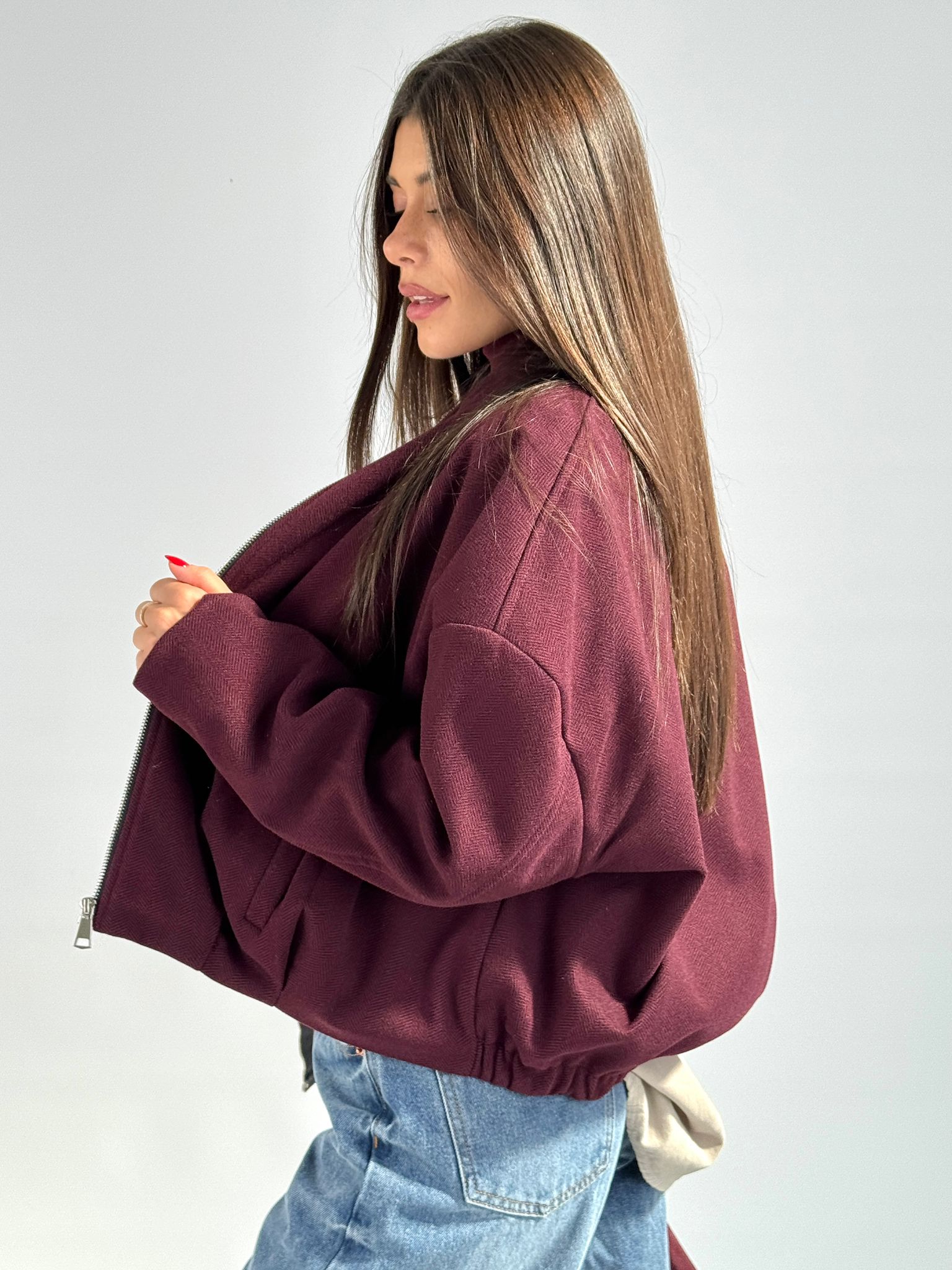 Bomber Karol bordeaux