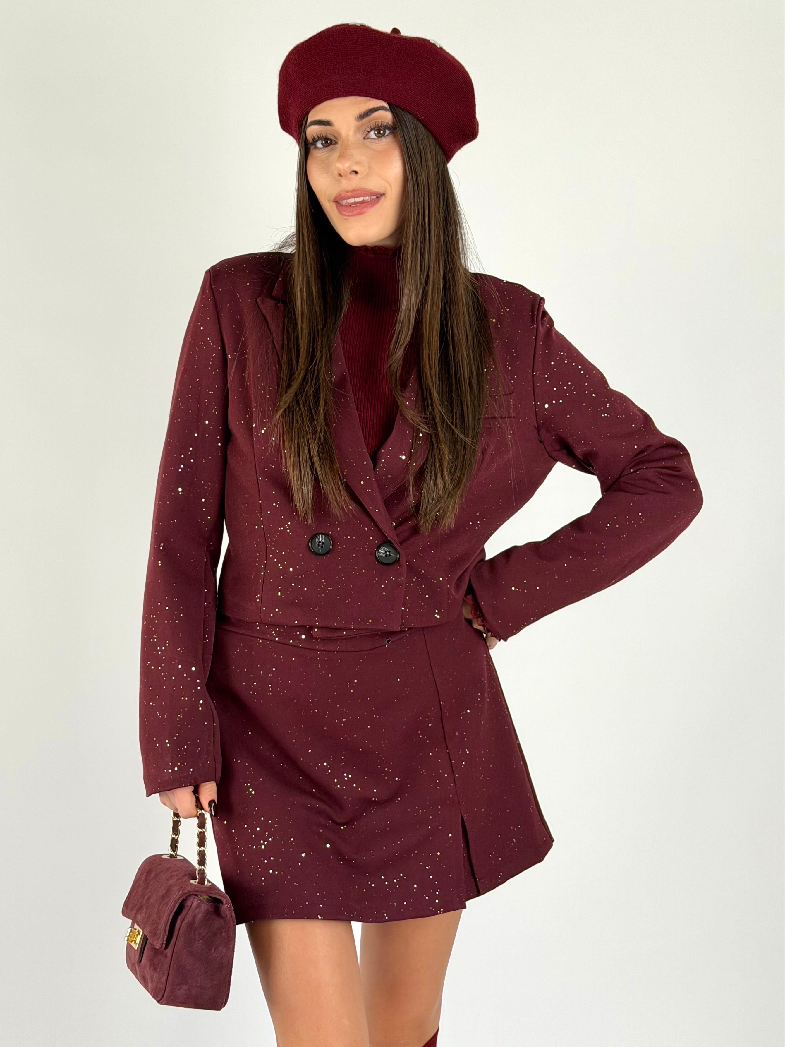 Completo Nina bordeaux