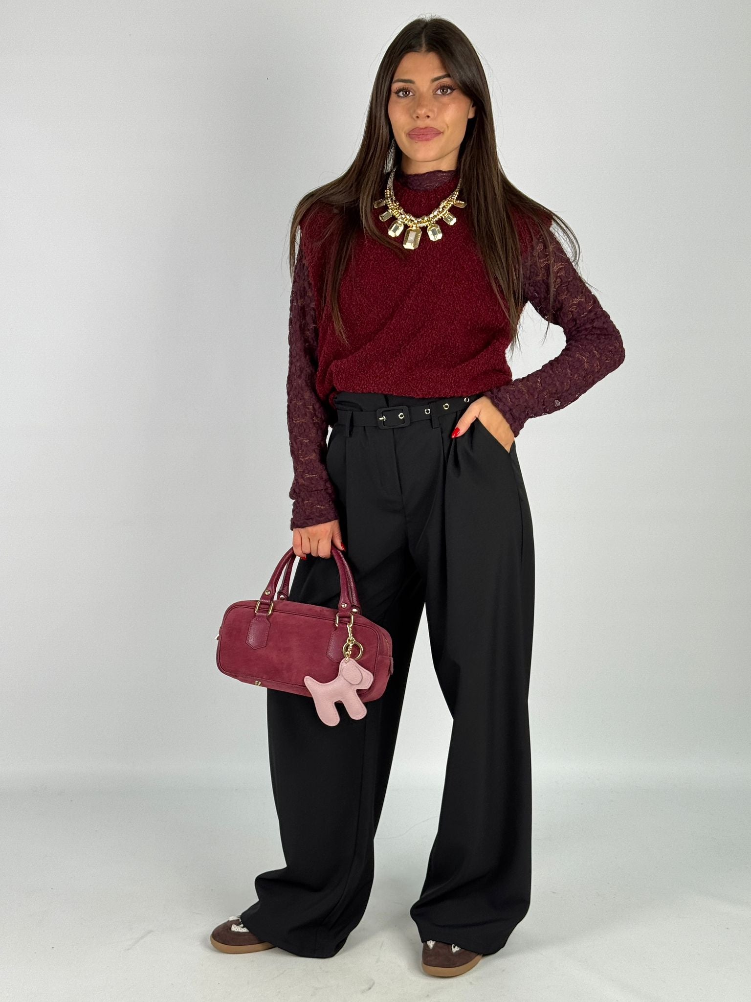 Gilet Lory bordeaux