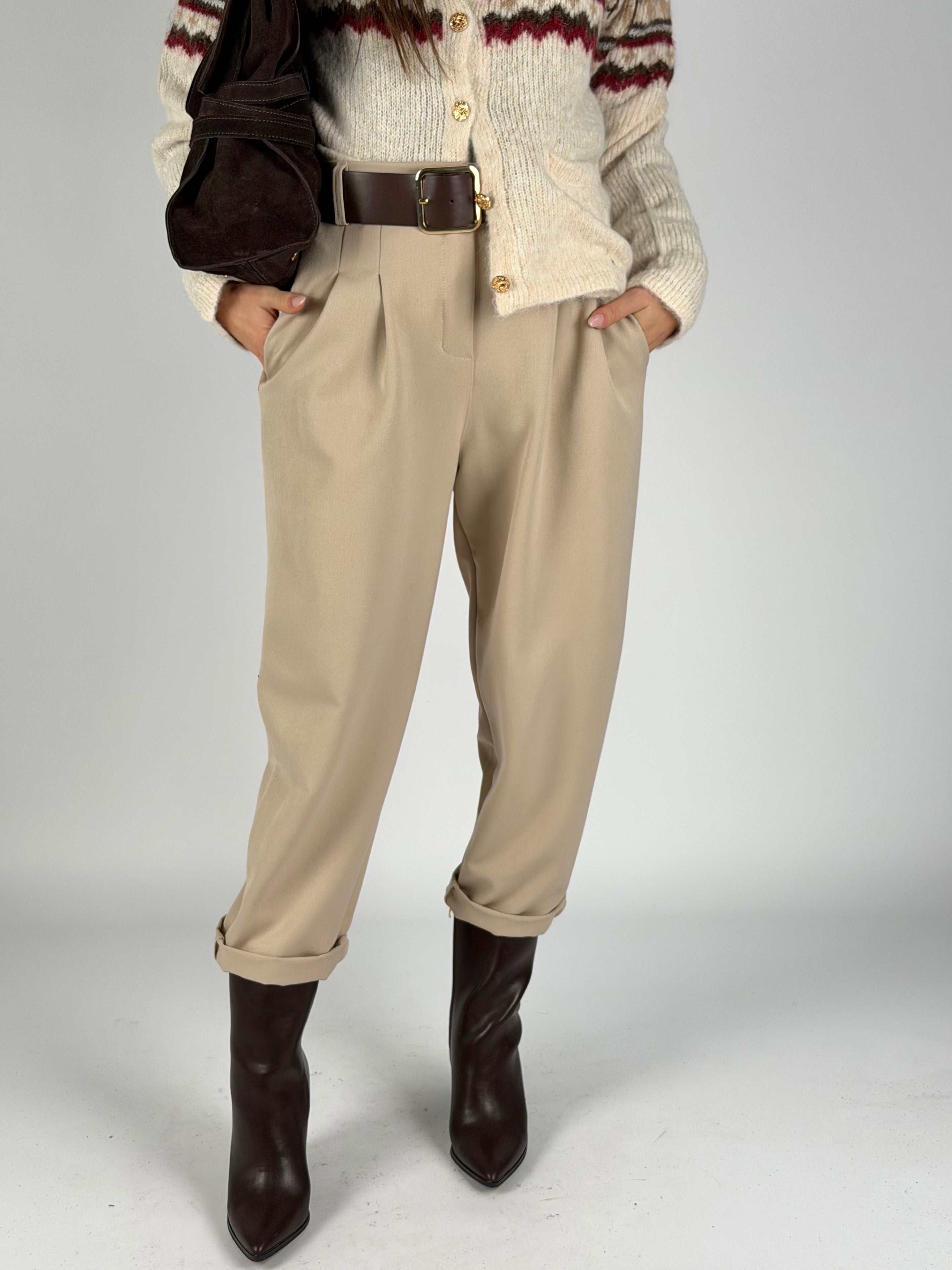 Pantalone India beige