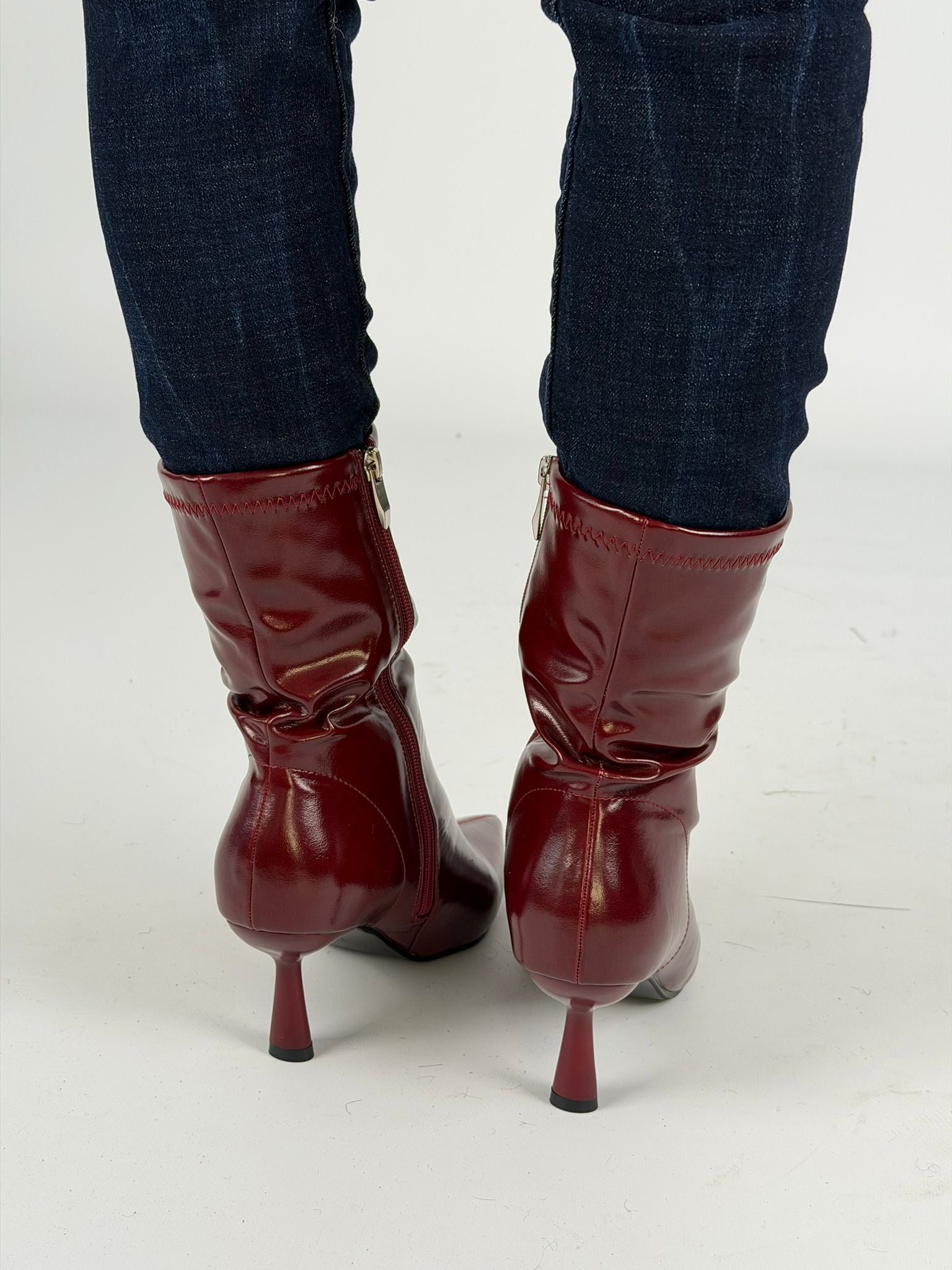 Stivale Lady D bordeaux