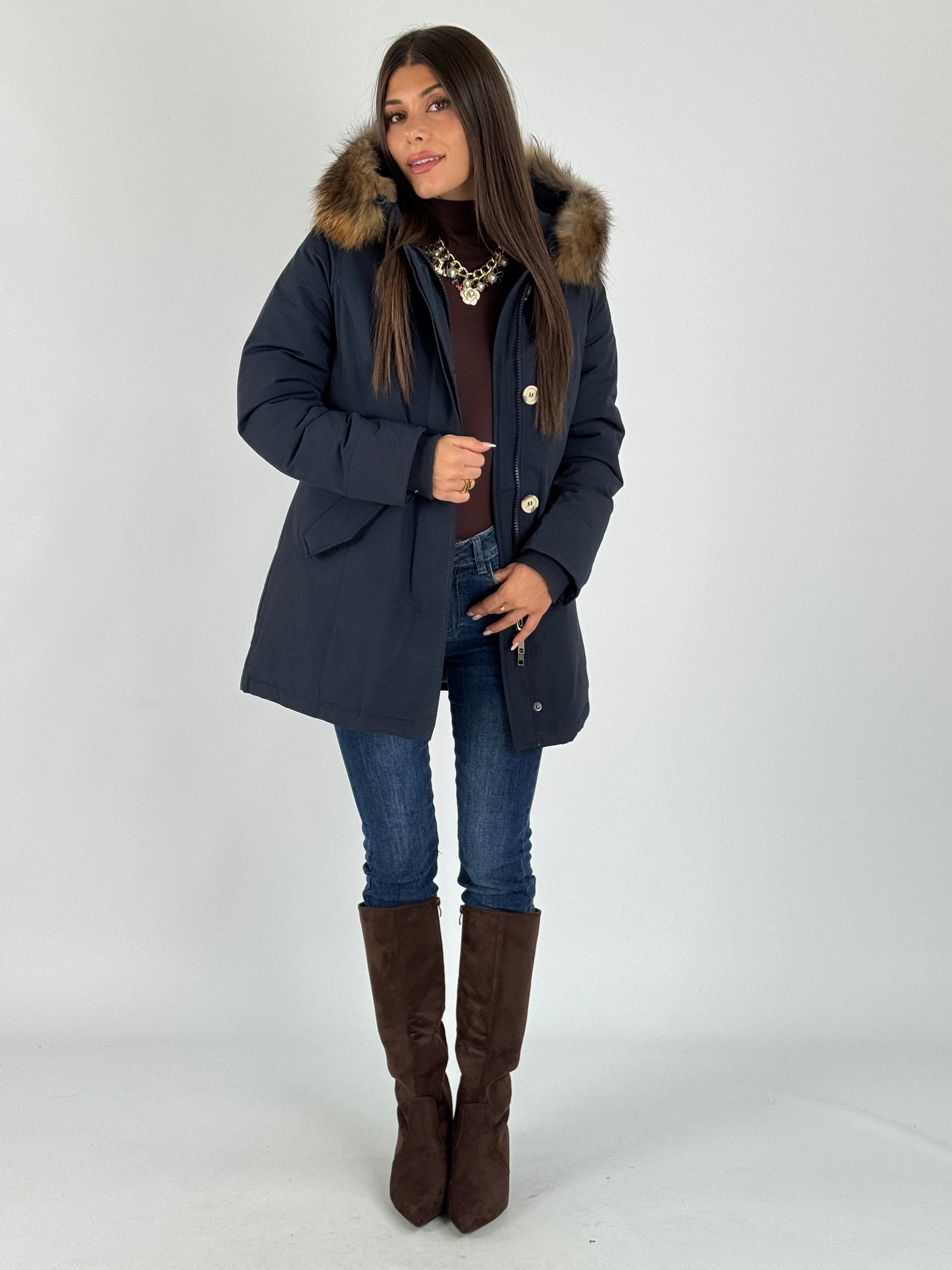 Giaccone Parka blu