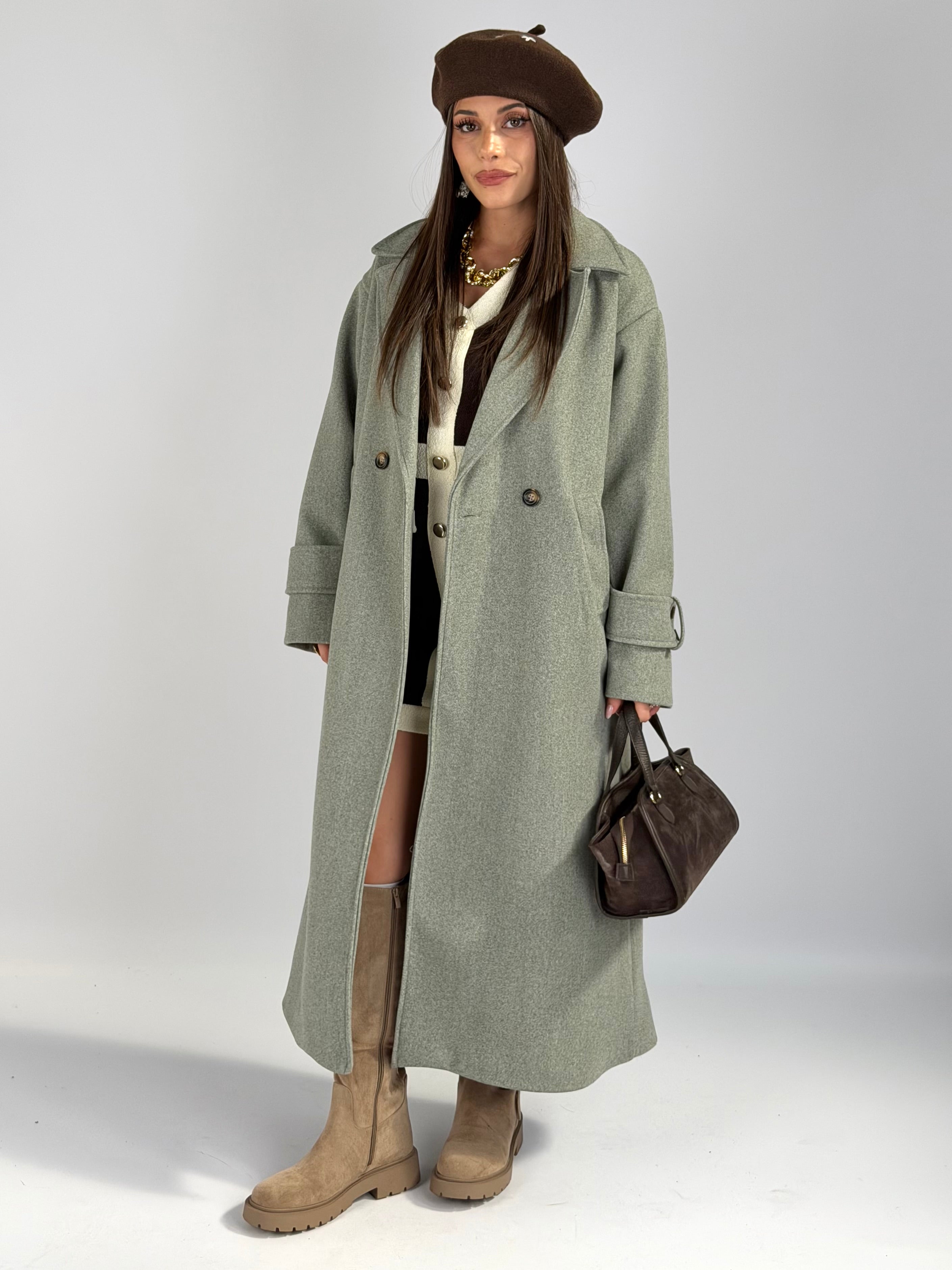 Maxi cappotto ASIA verde