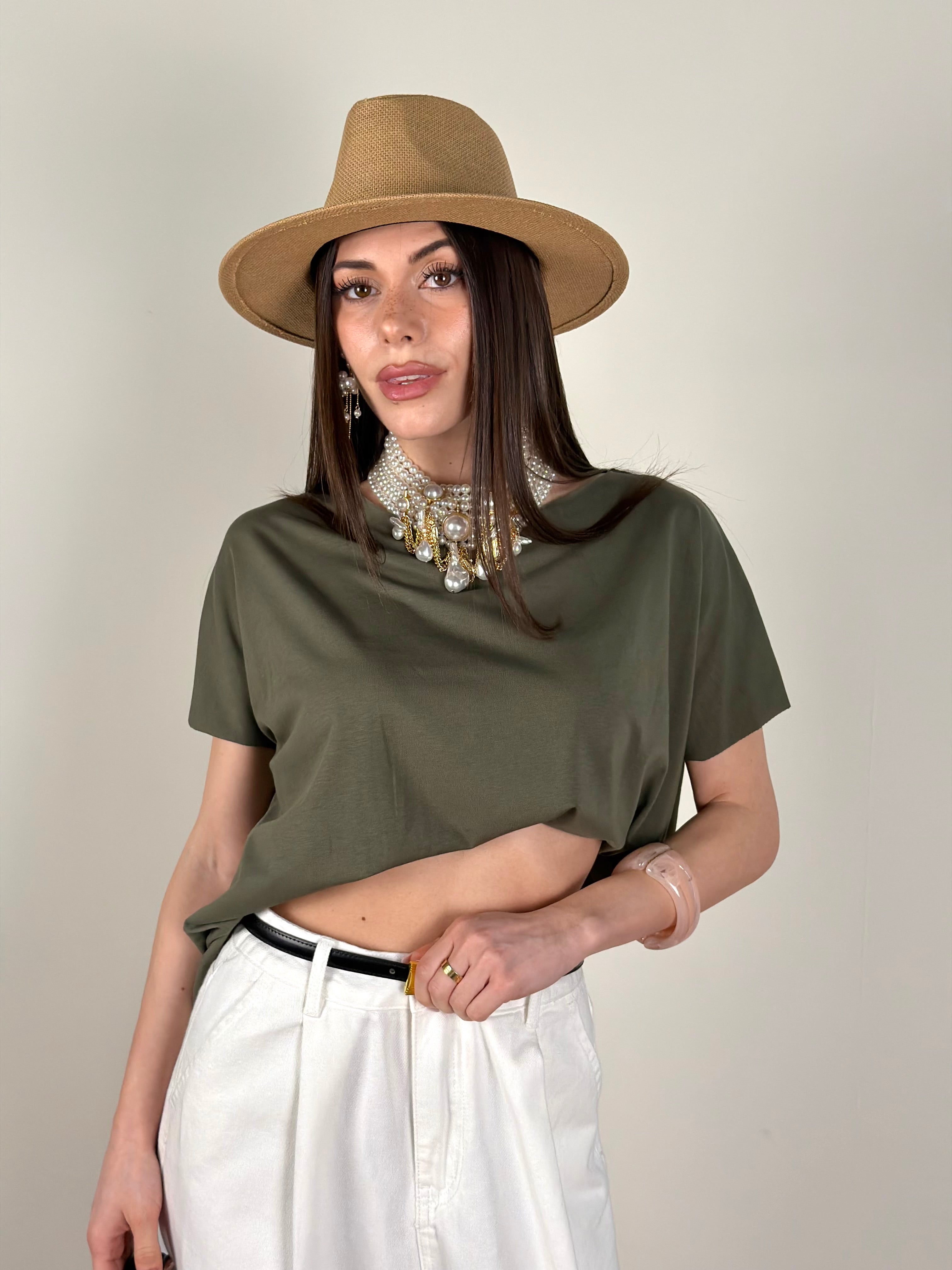 T-shirt Olivia rosa verde