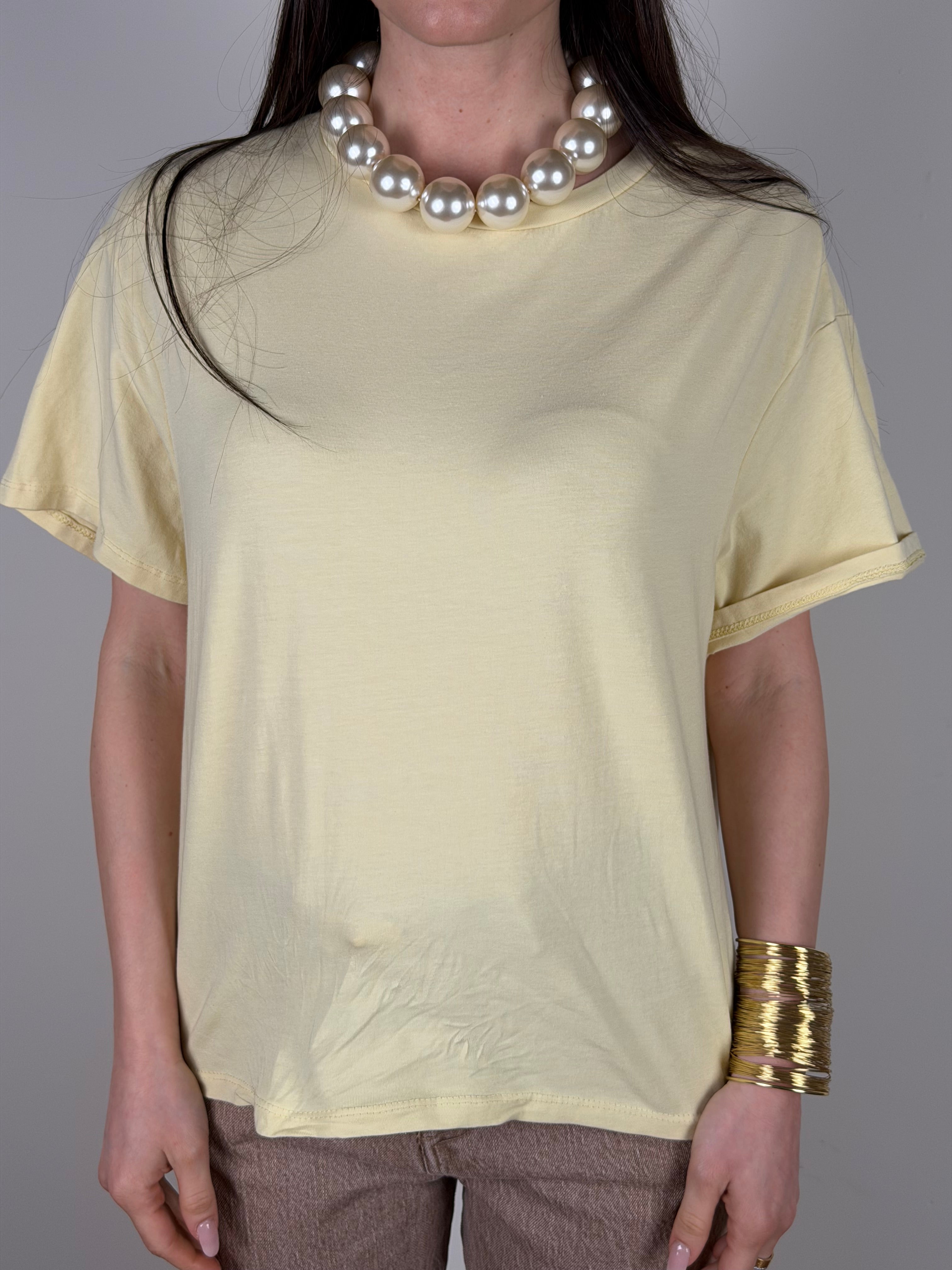 T-shirt Western giallo