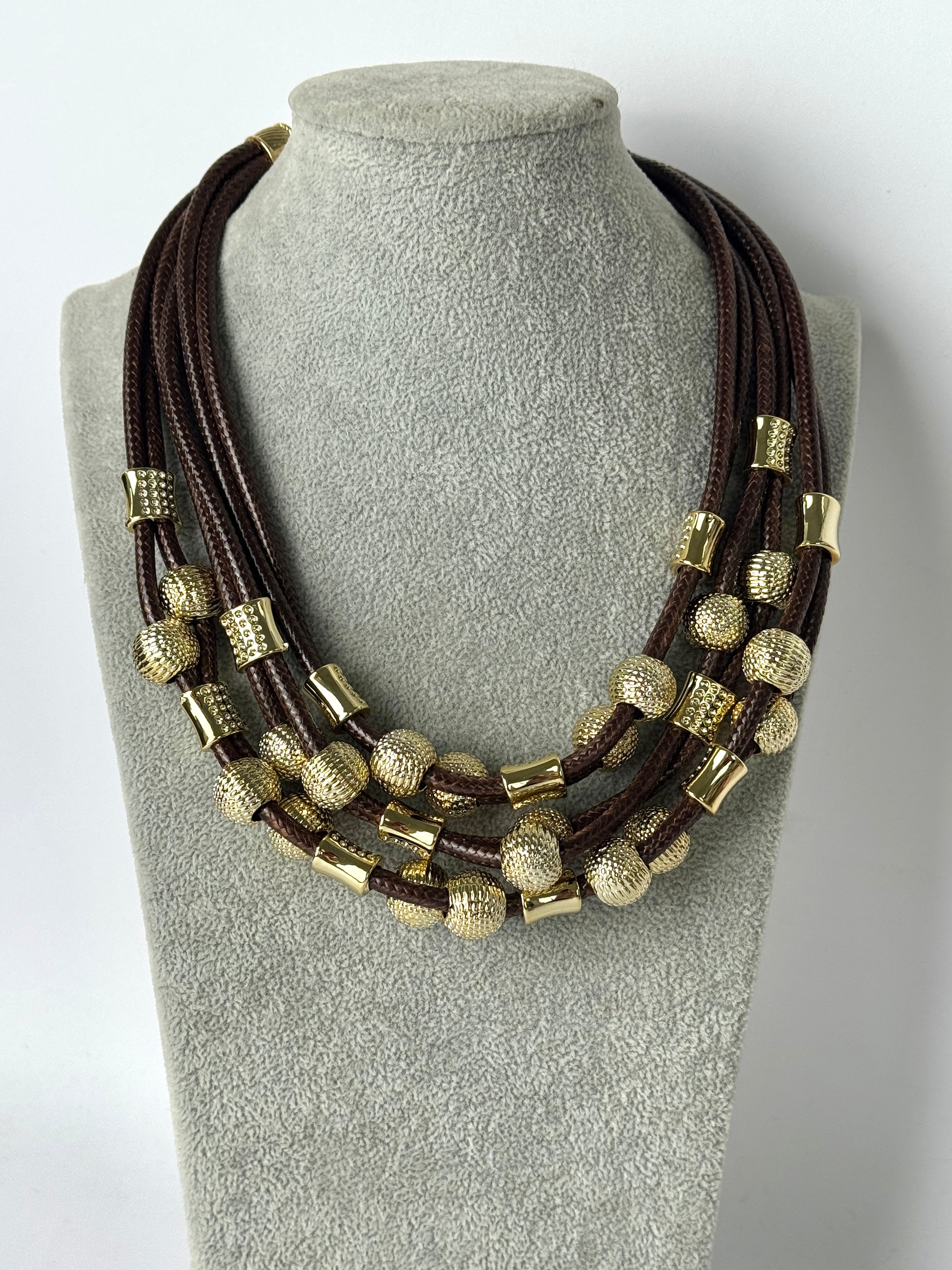 Collana sfere oro - 2 colori