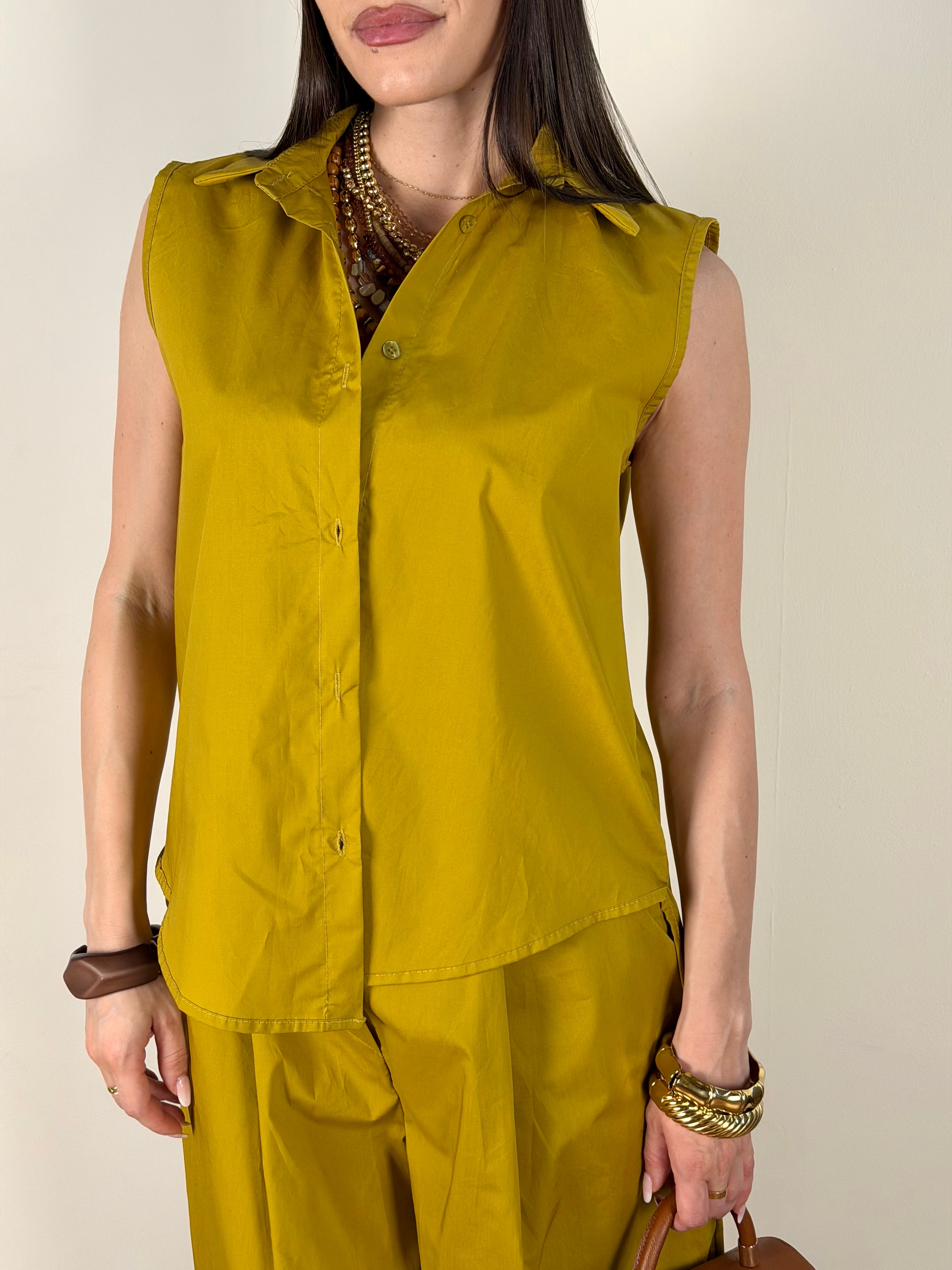 Camicia Singapore verde