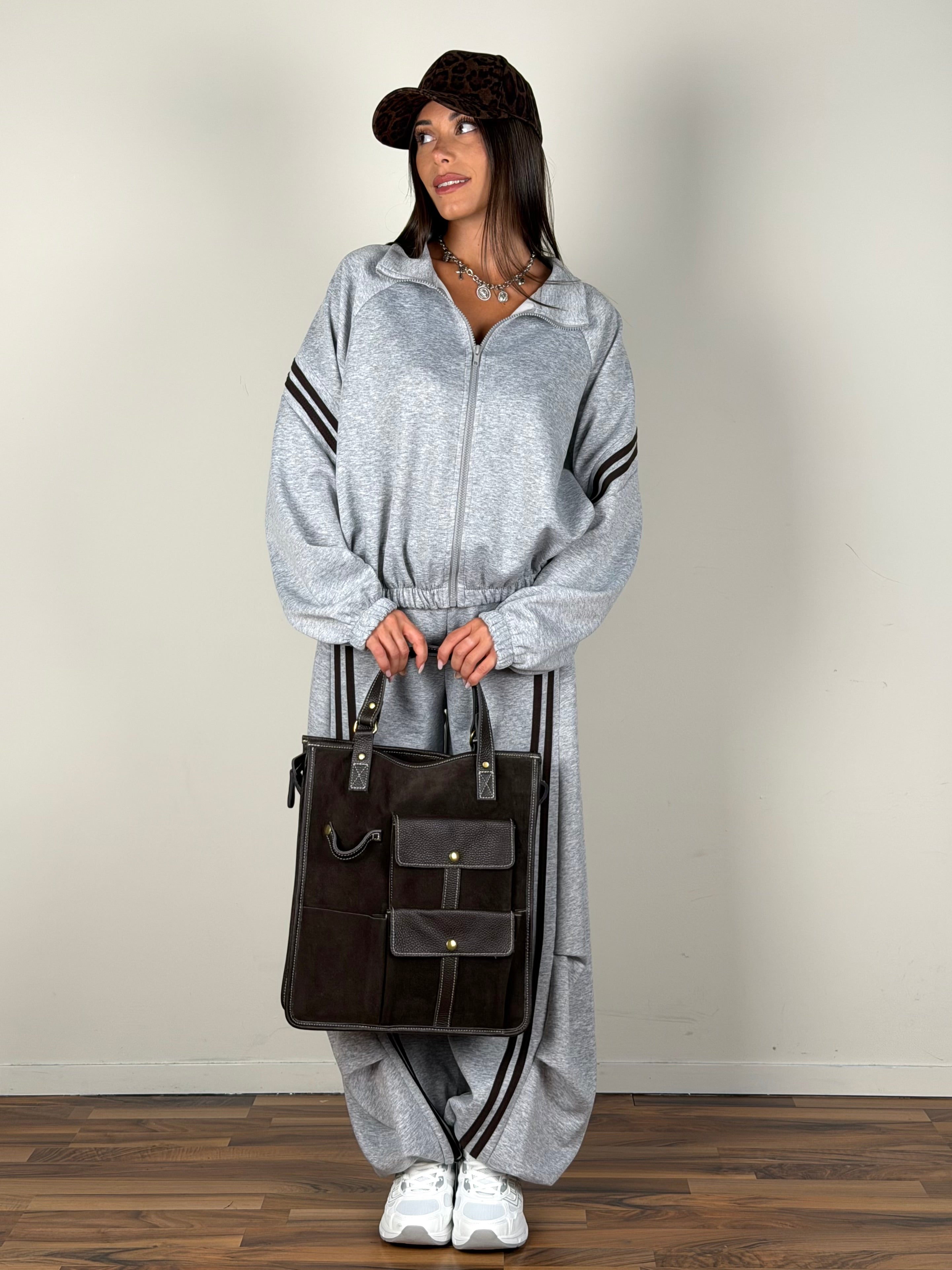 Pantalone tuta Yasmine grigio