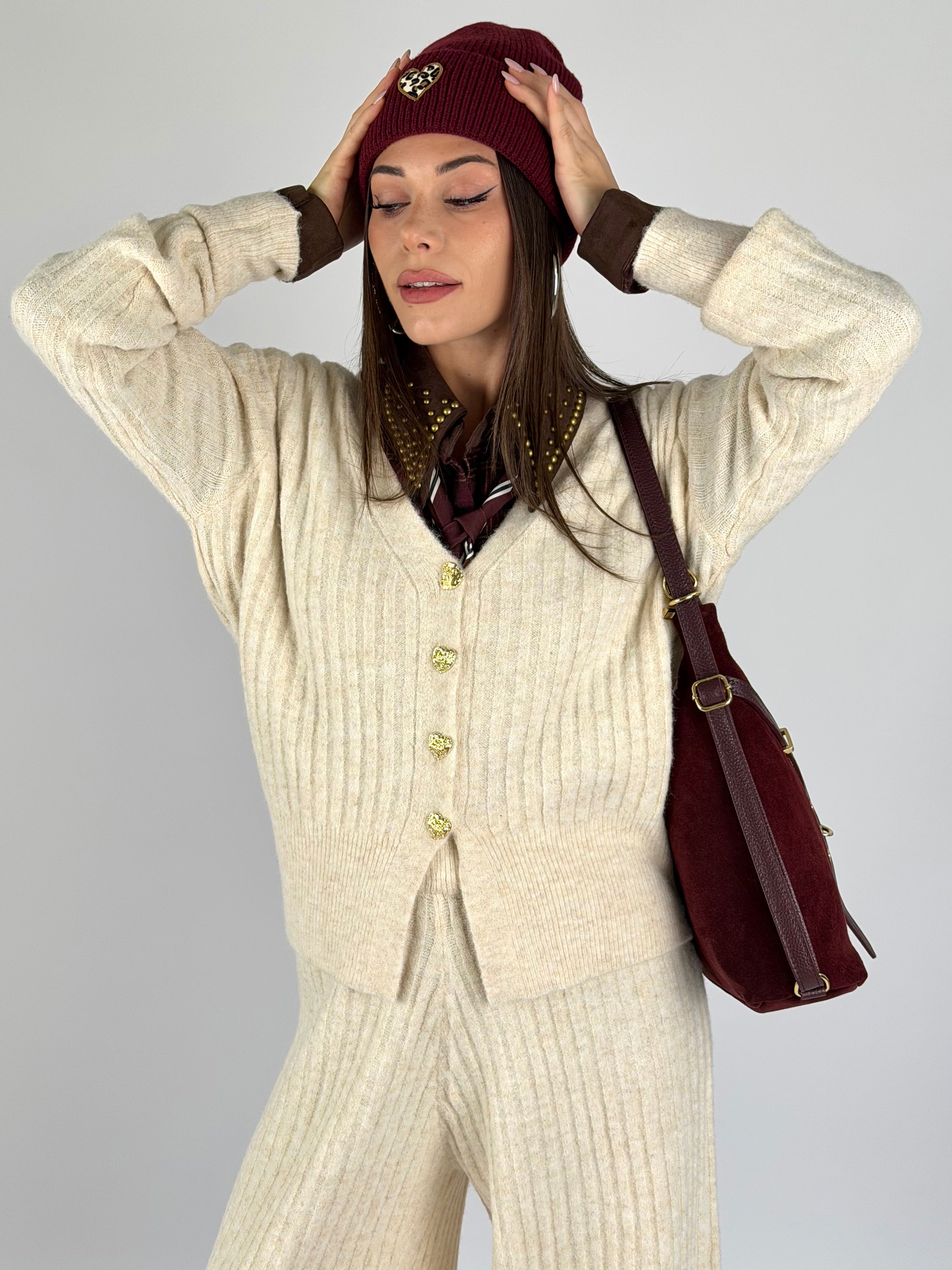 Maglia tuta sportiva Venere panna