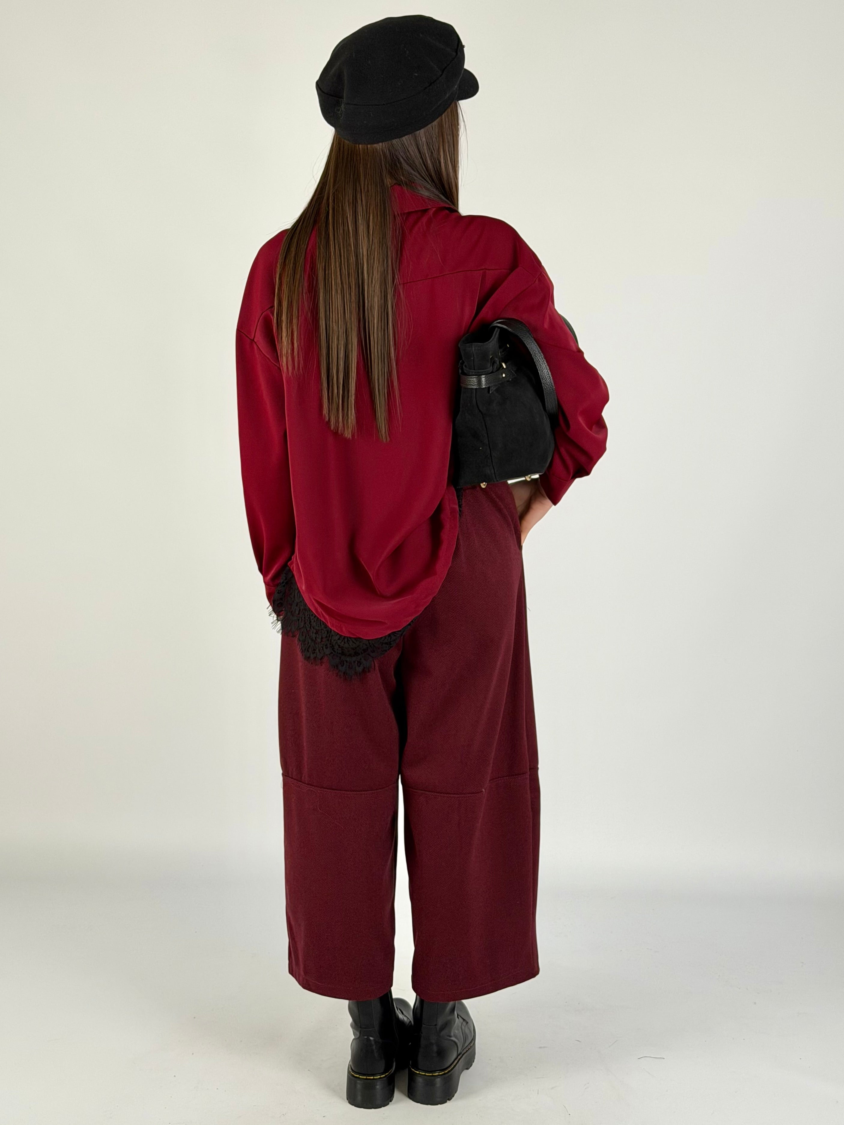 Pantalone Cecy bordeaux