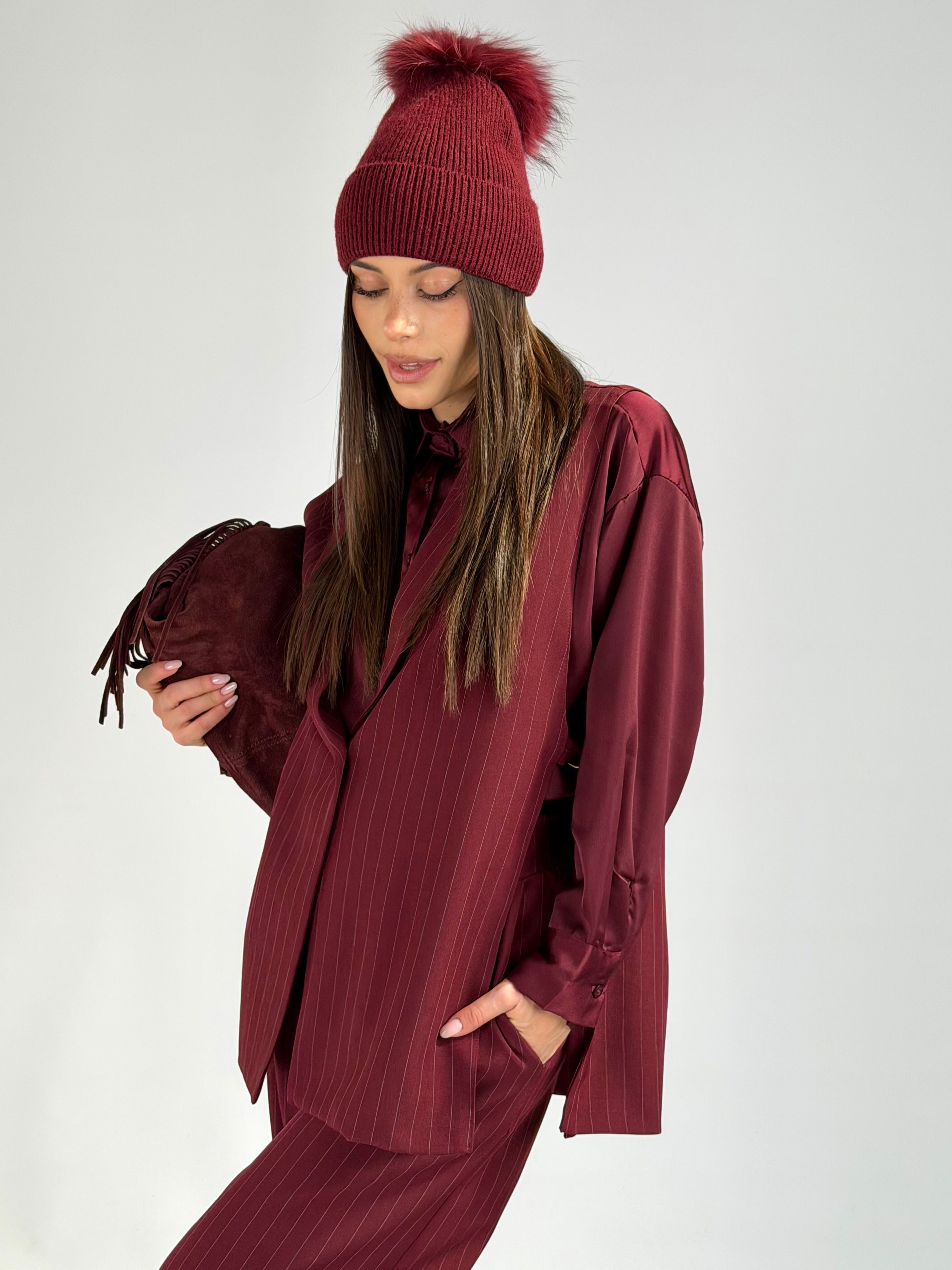 Gilet completo Gloria bordeaux