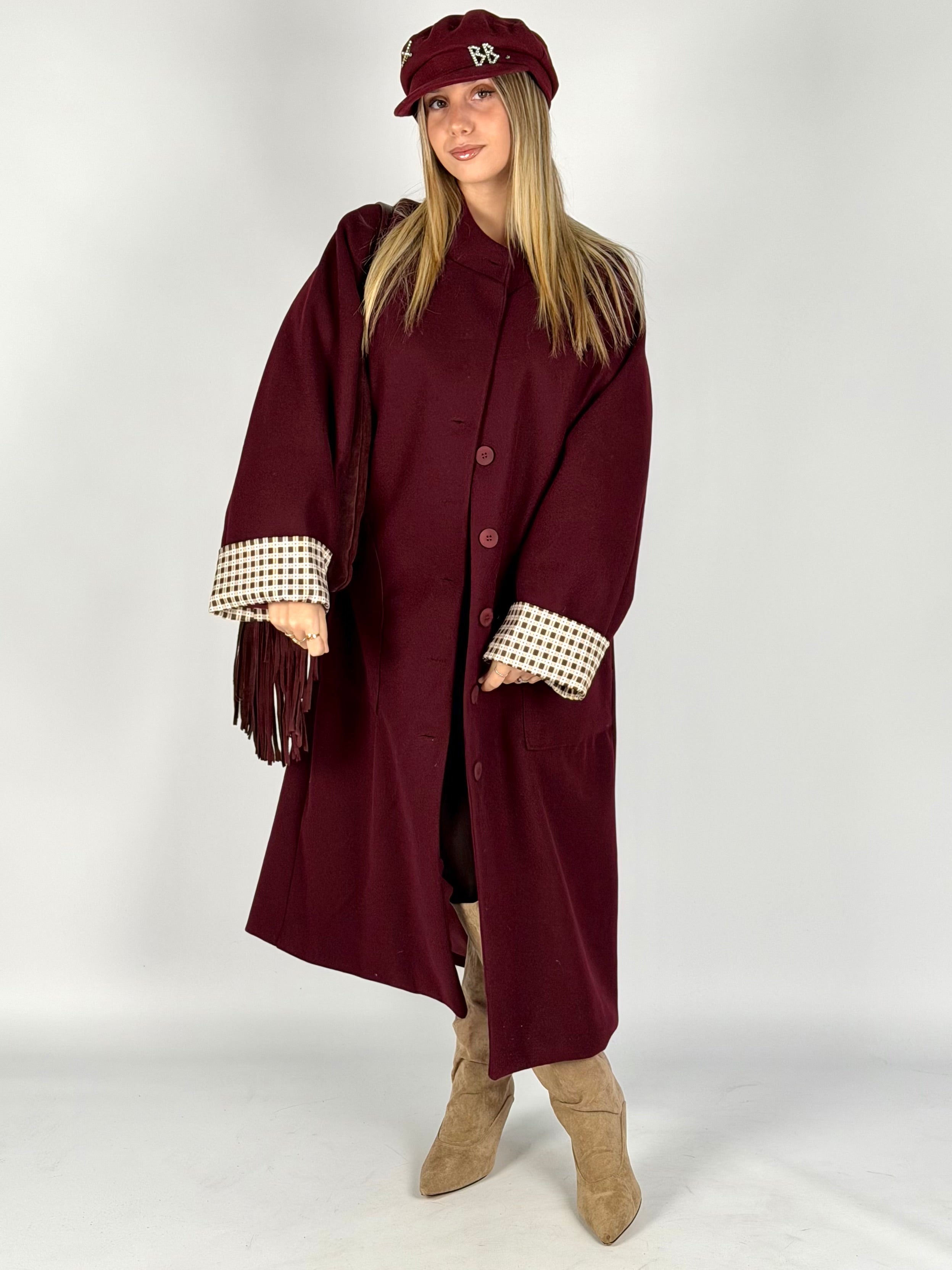 Cappotto Giove Bordeaux