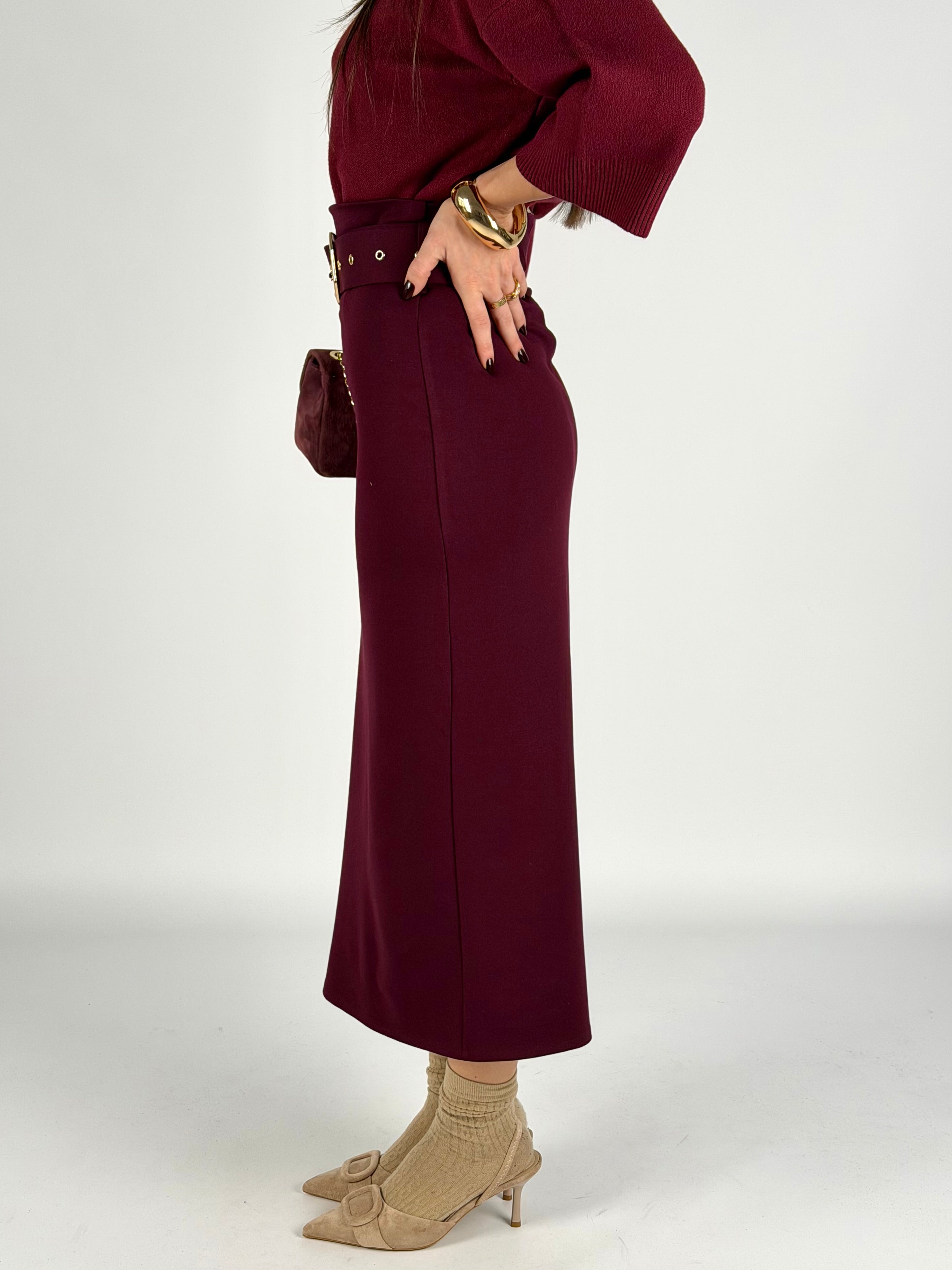 Gonna Amelie bordeaux