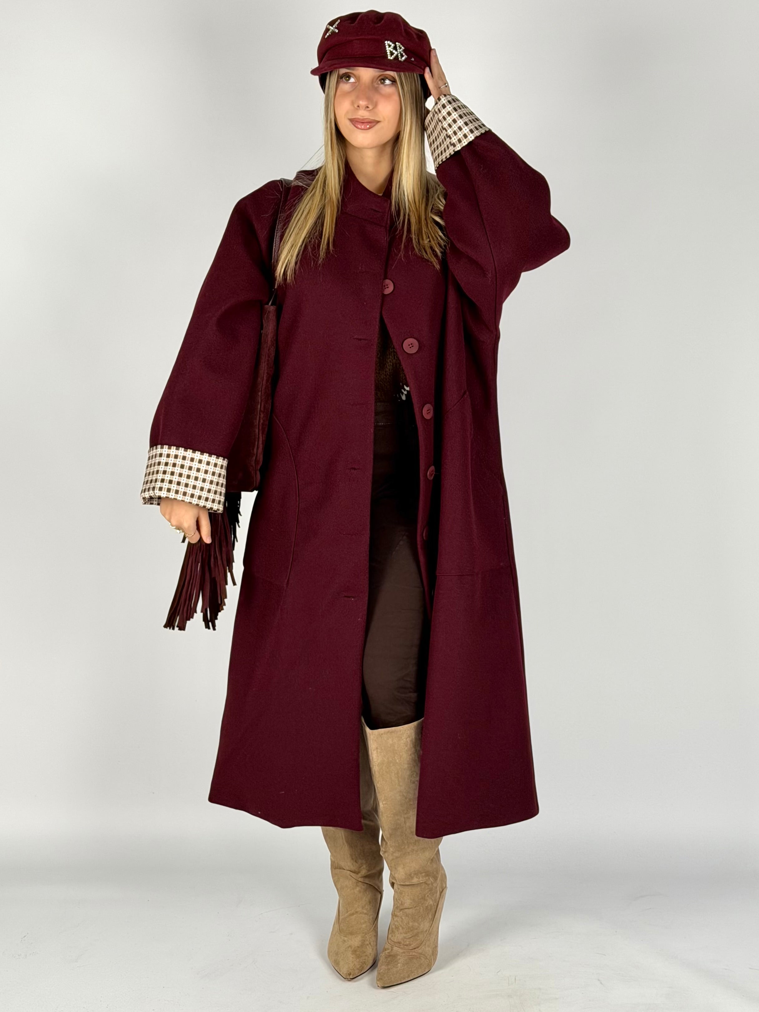 Cappotto Giove Bordeaux