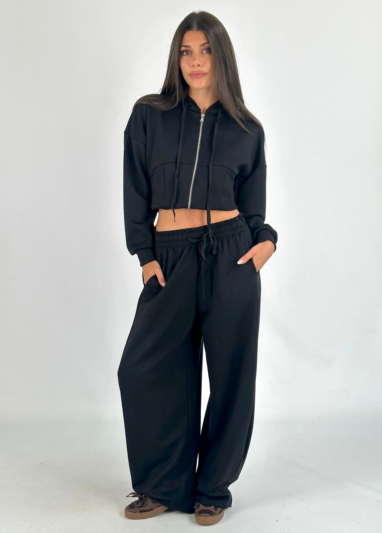 Pantalone tuta sportiva Gemma nero