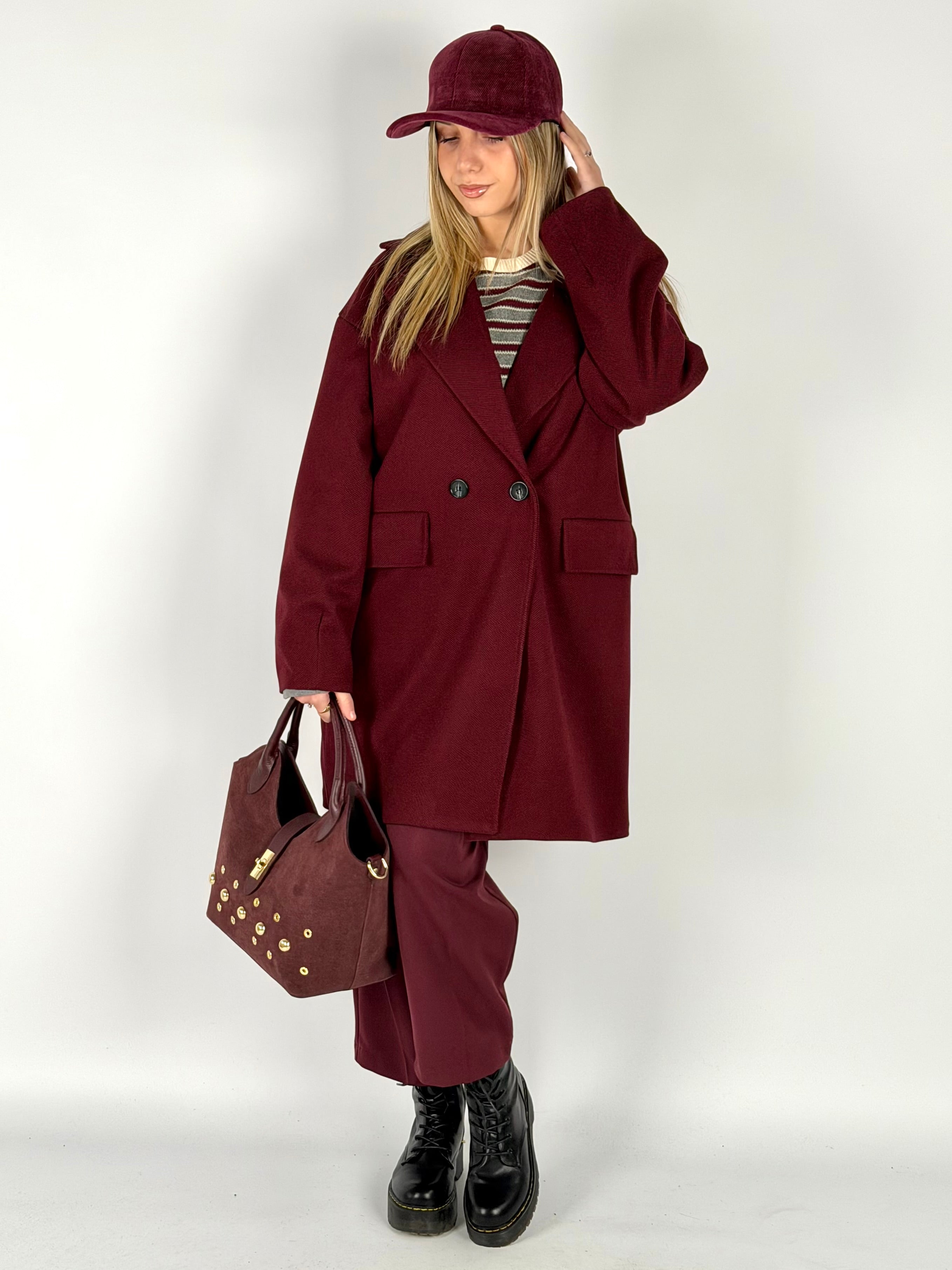 Cappotto Cloud Bordeaux
