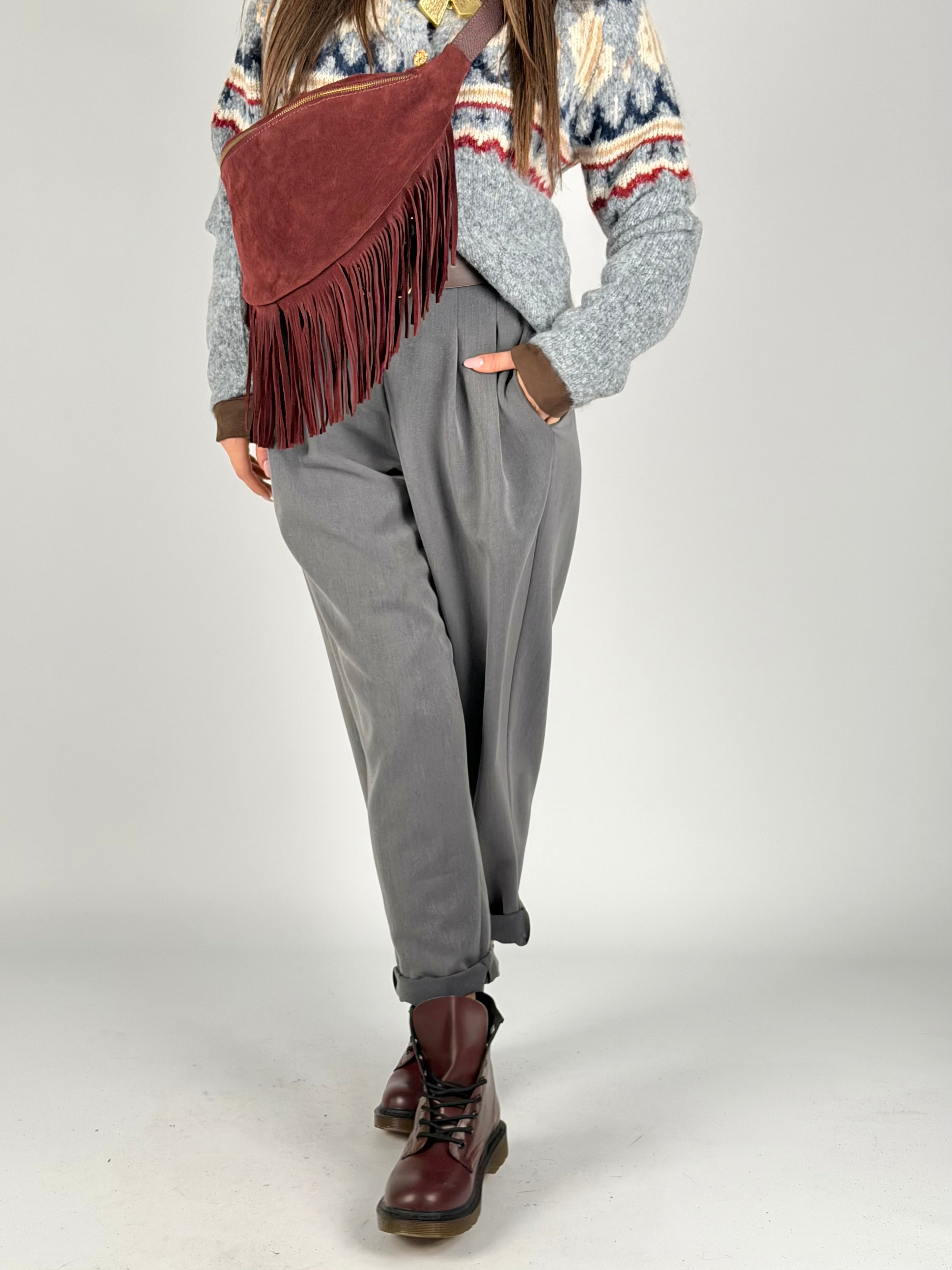 Pantalone India grigio