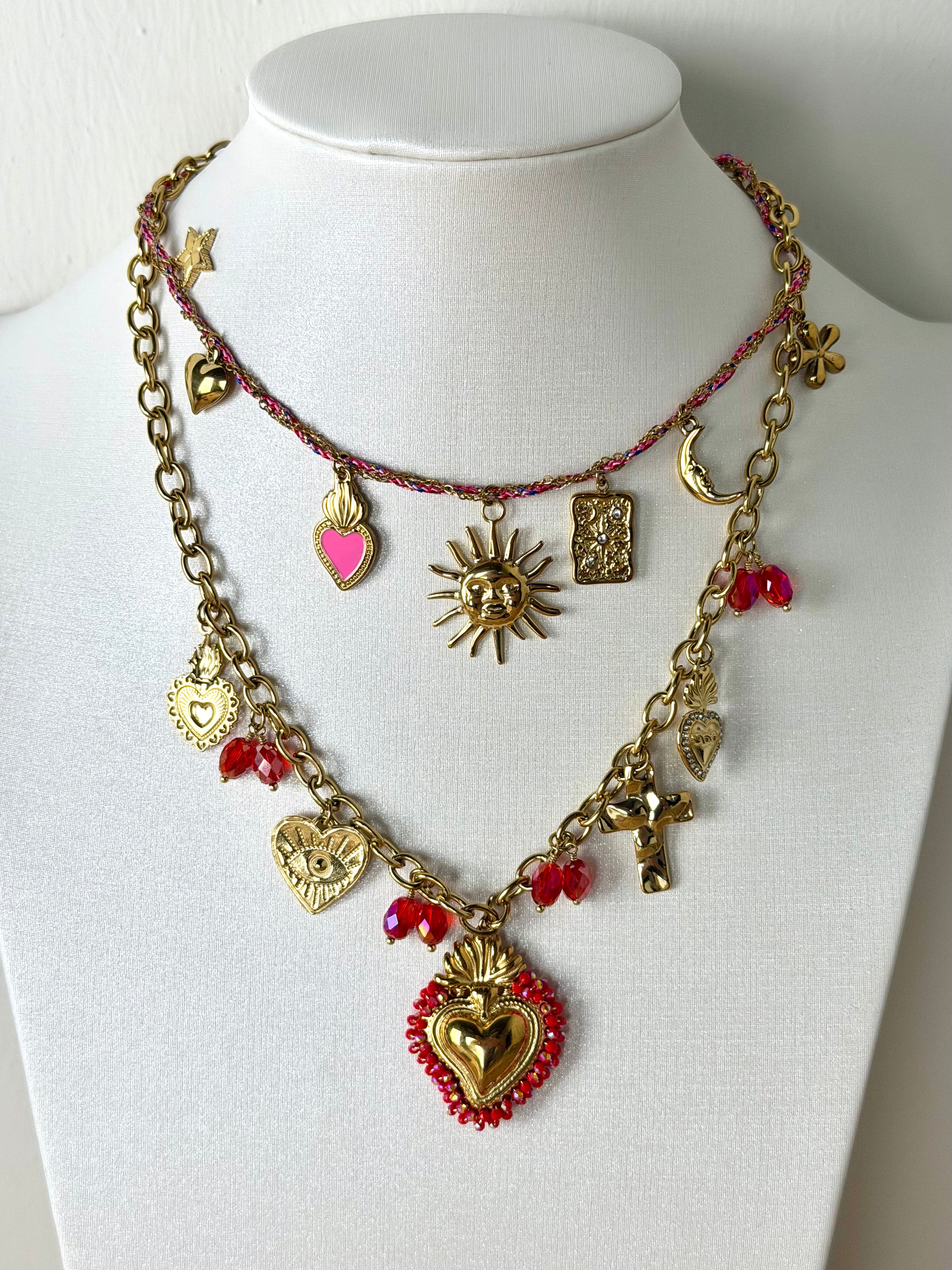 Collana ciondoli - collezione AMORE