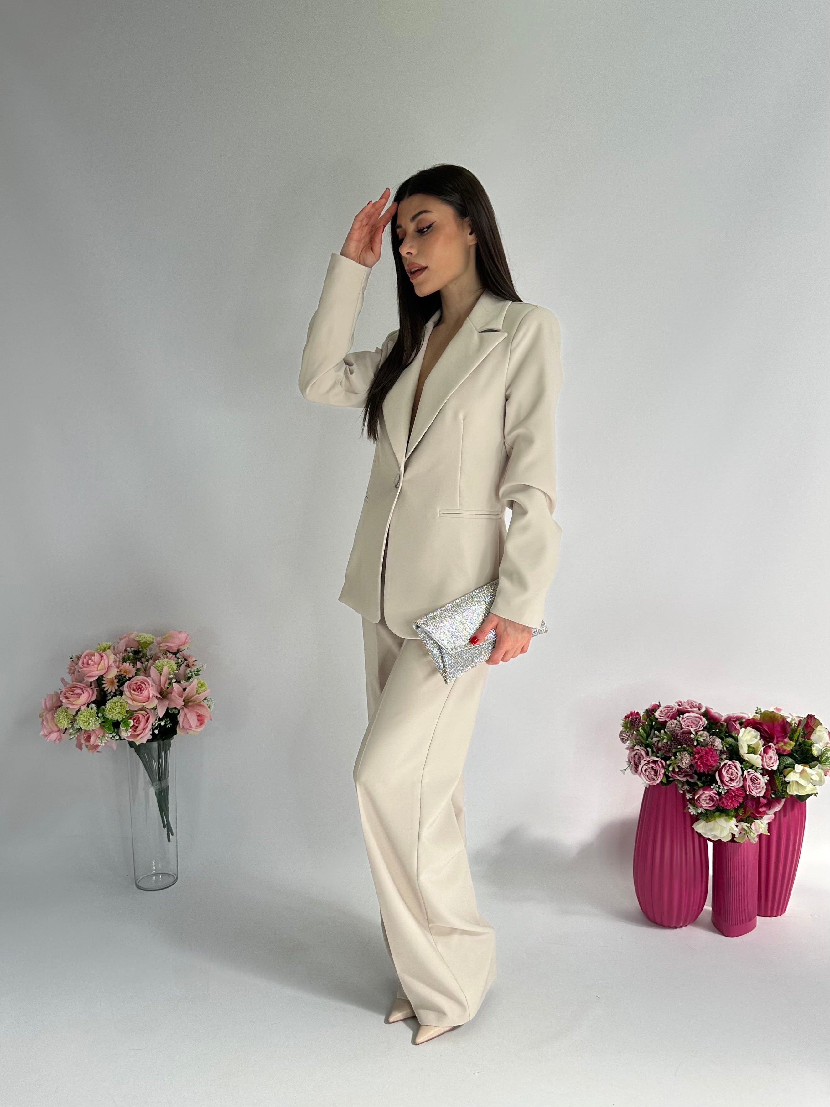 Completo elodie palazzo Beige