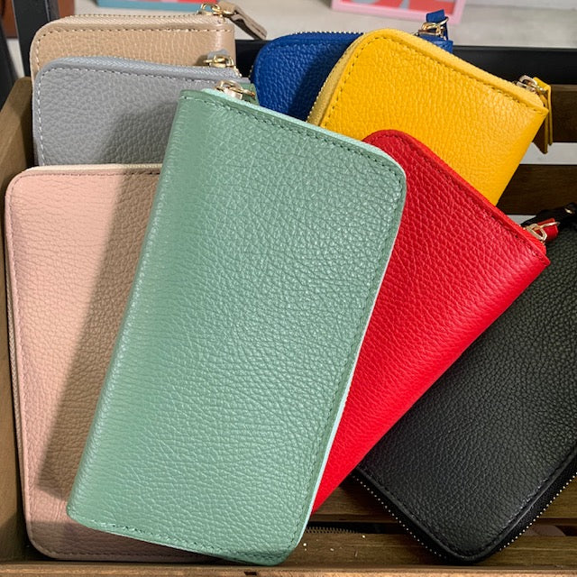 Portafogli grande con zip