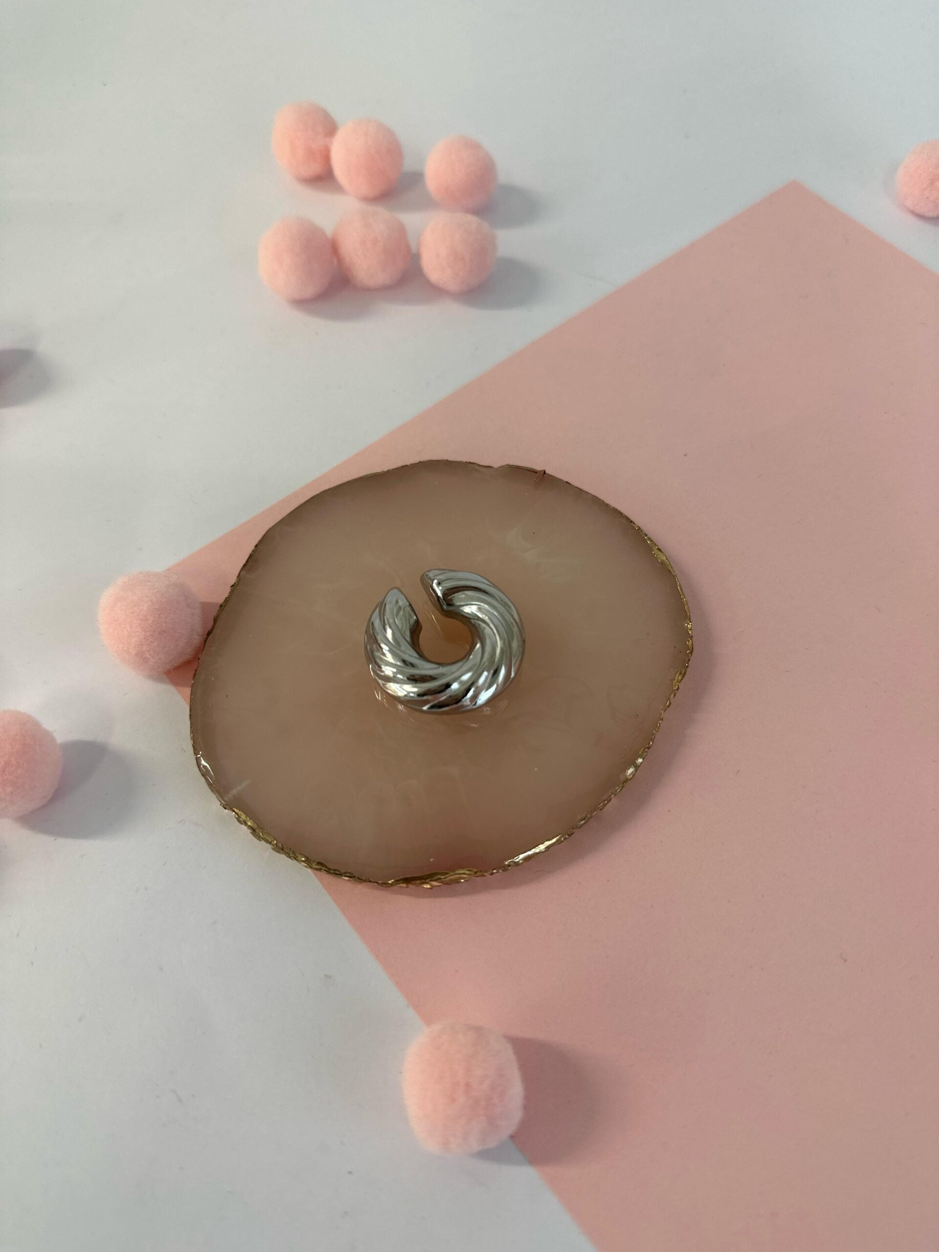 Maxi earcuff vertigo argento