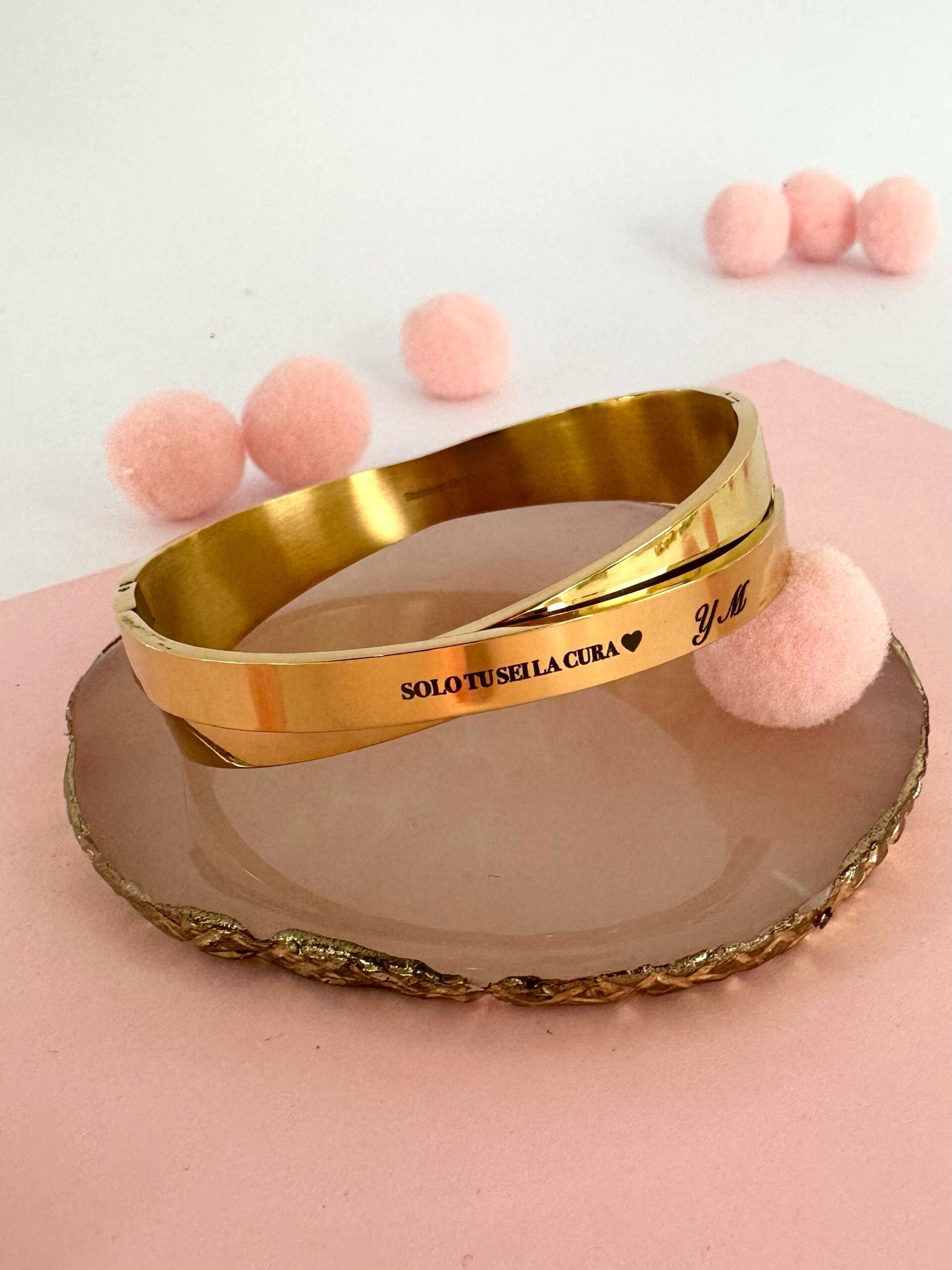 Bracciale bangle per sempre personalizzabile