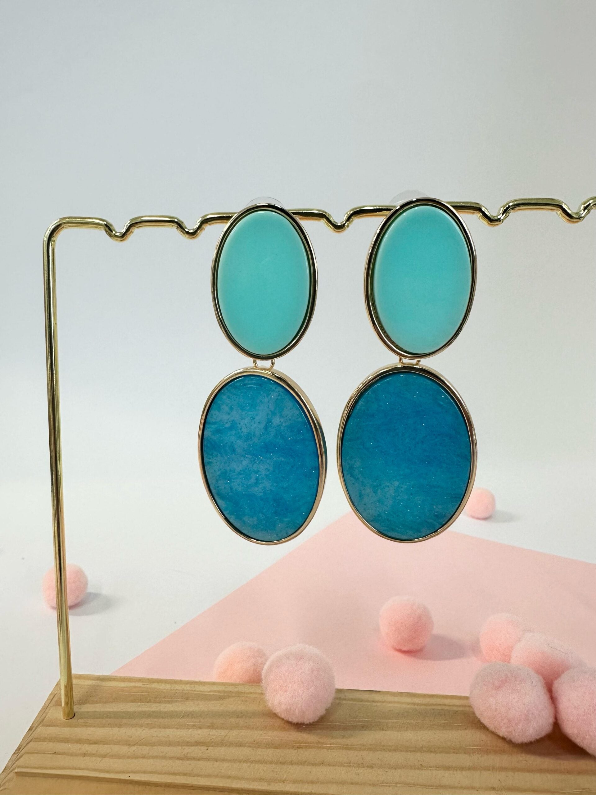 Orecchini marmorizzati