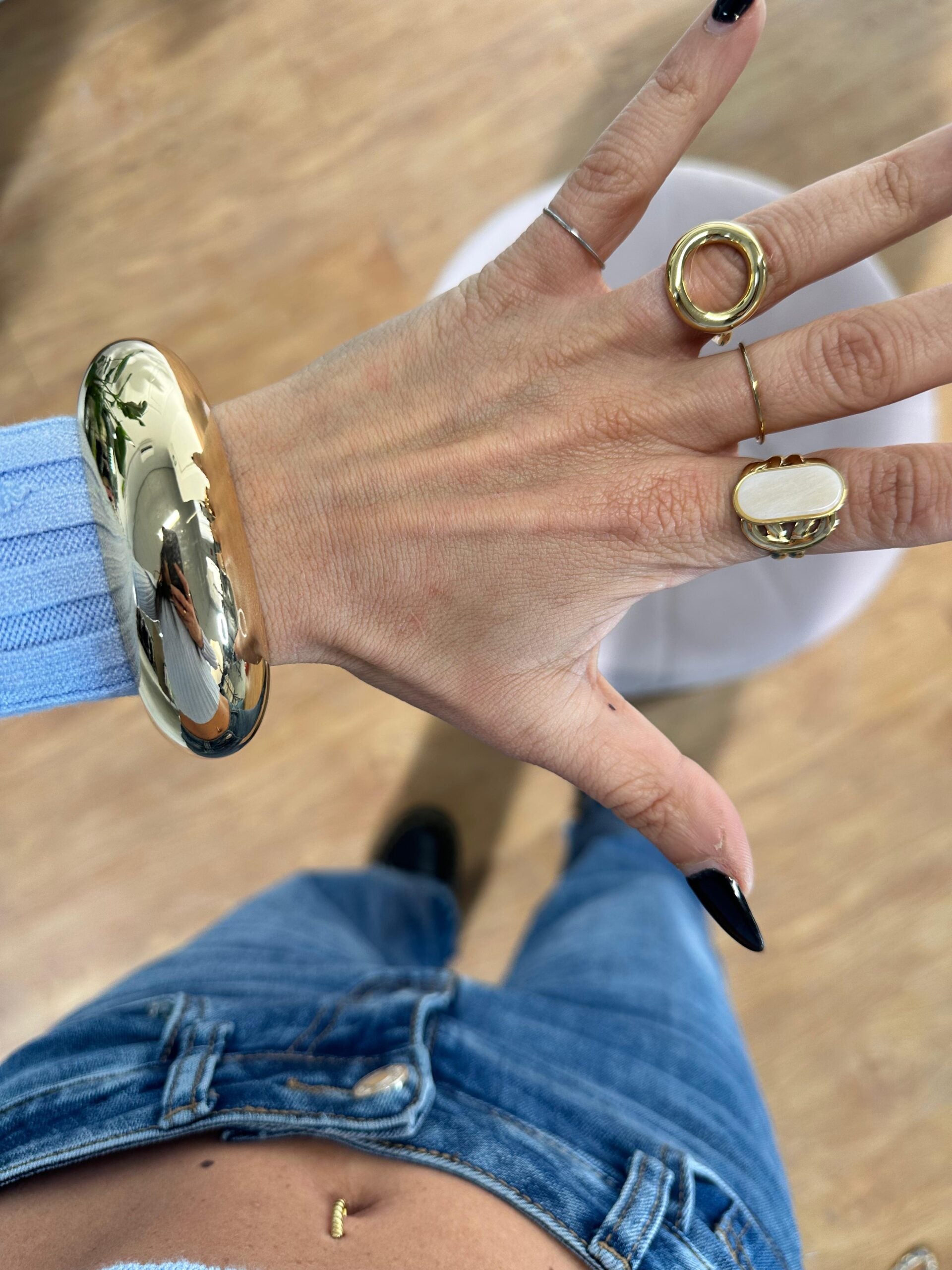 Bracciale rigido ciambella bold