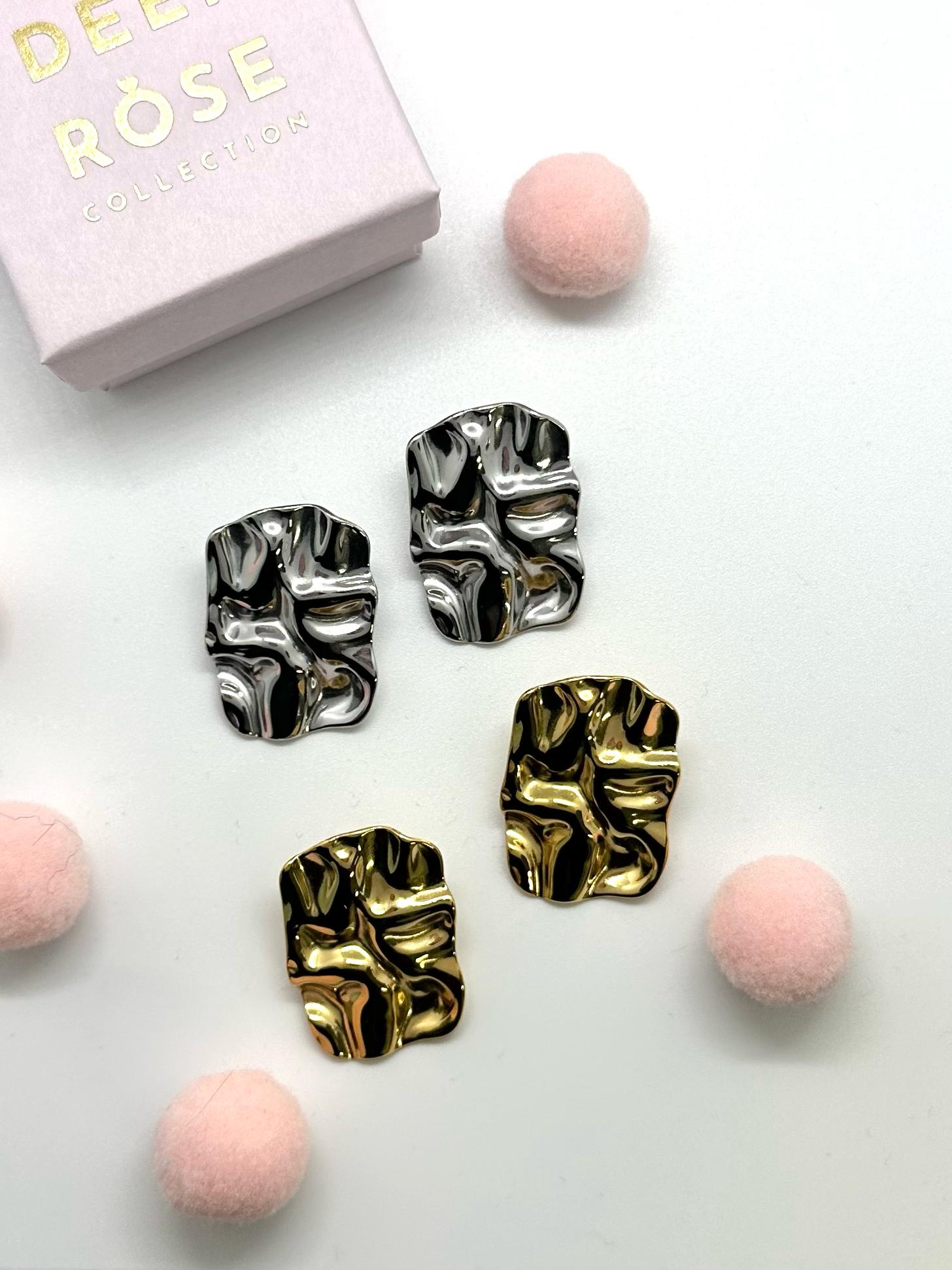 Orecchini geometric stone