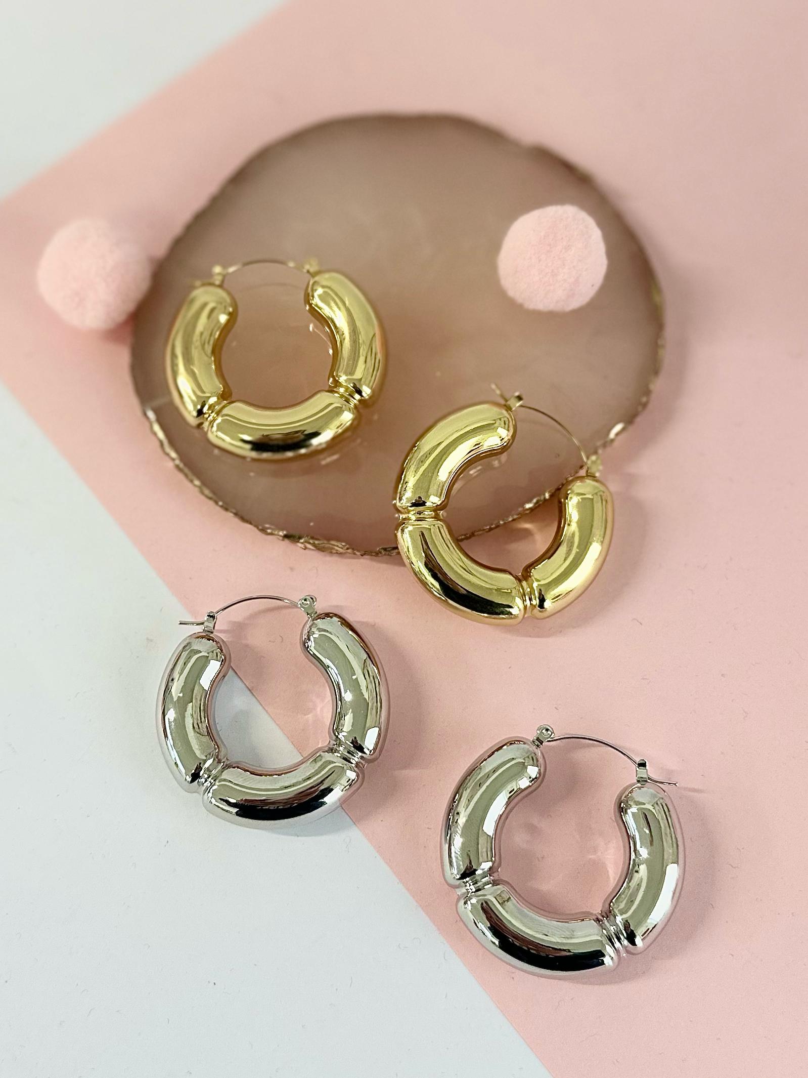 Maxi orecchini cerchio bold Ylenia