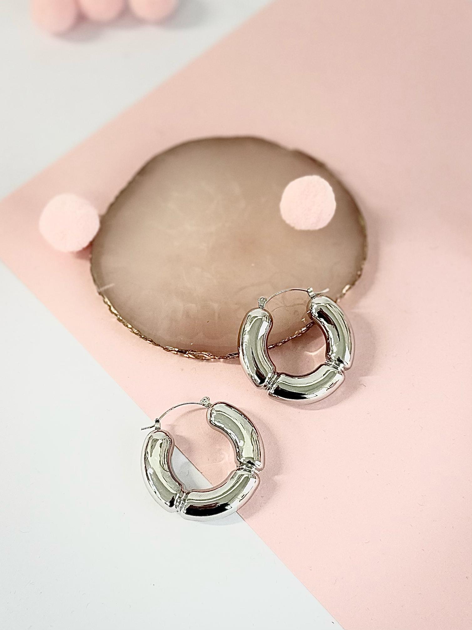 Maxi orecchini cerchio bold Ylenia