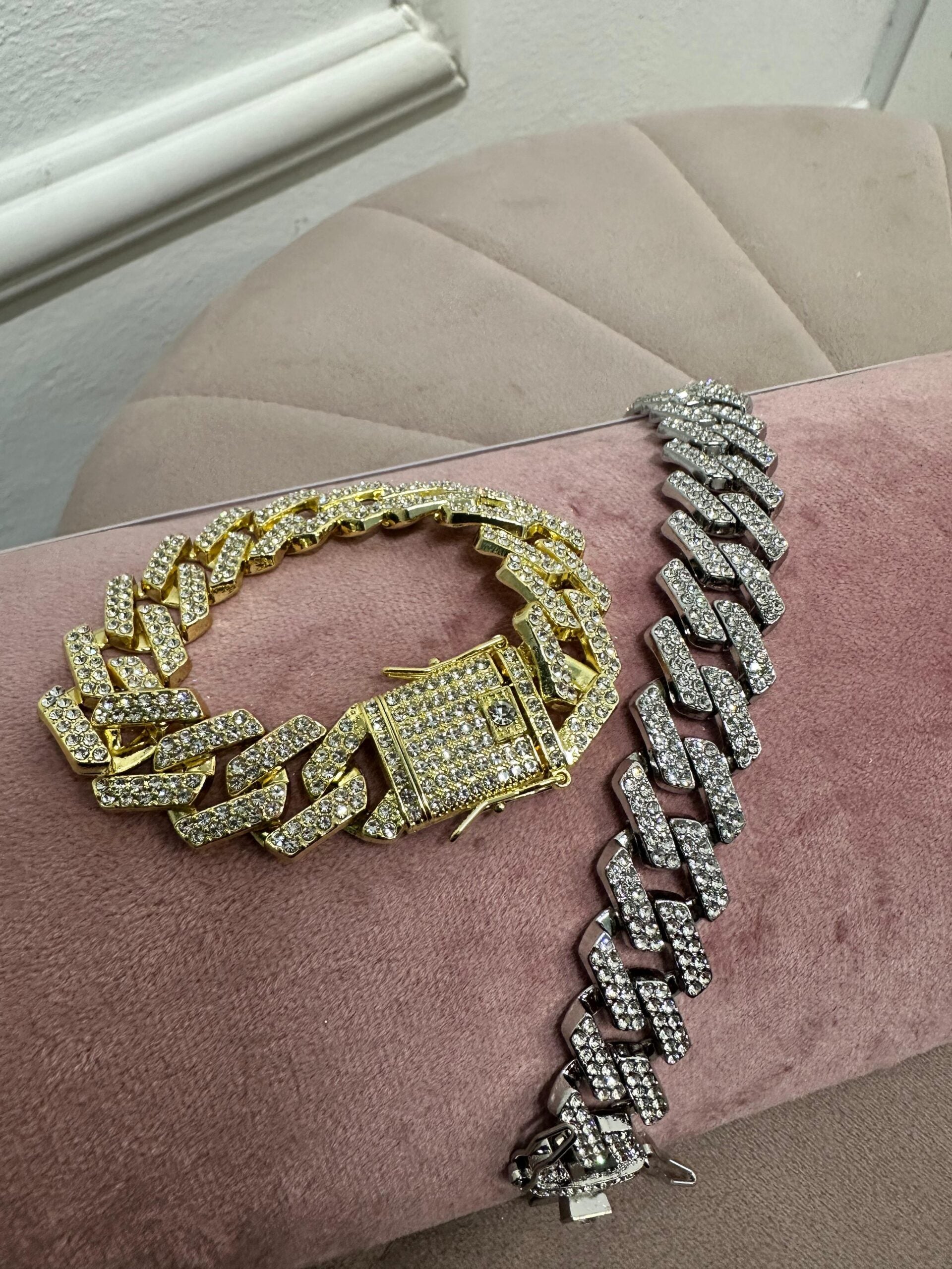 Bracciale maxi catena zirconata grande