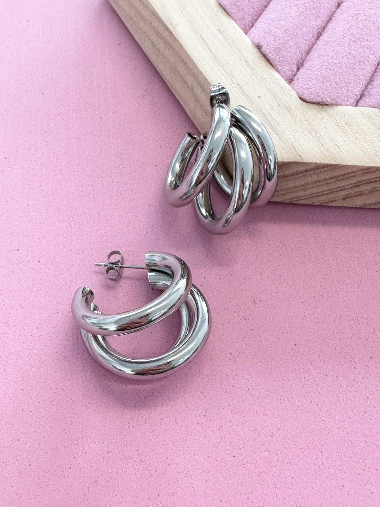 ORECCHINI CERCHIO 3 in 1