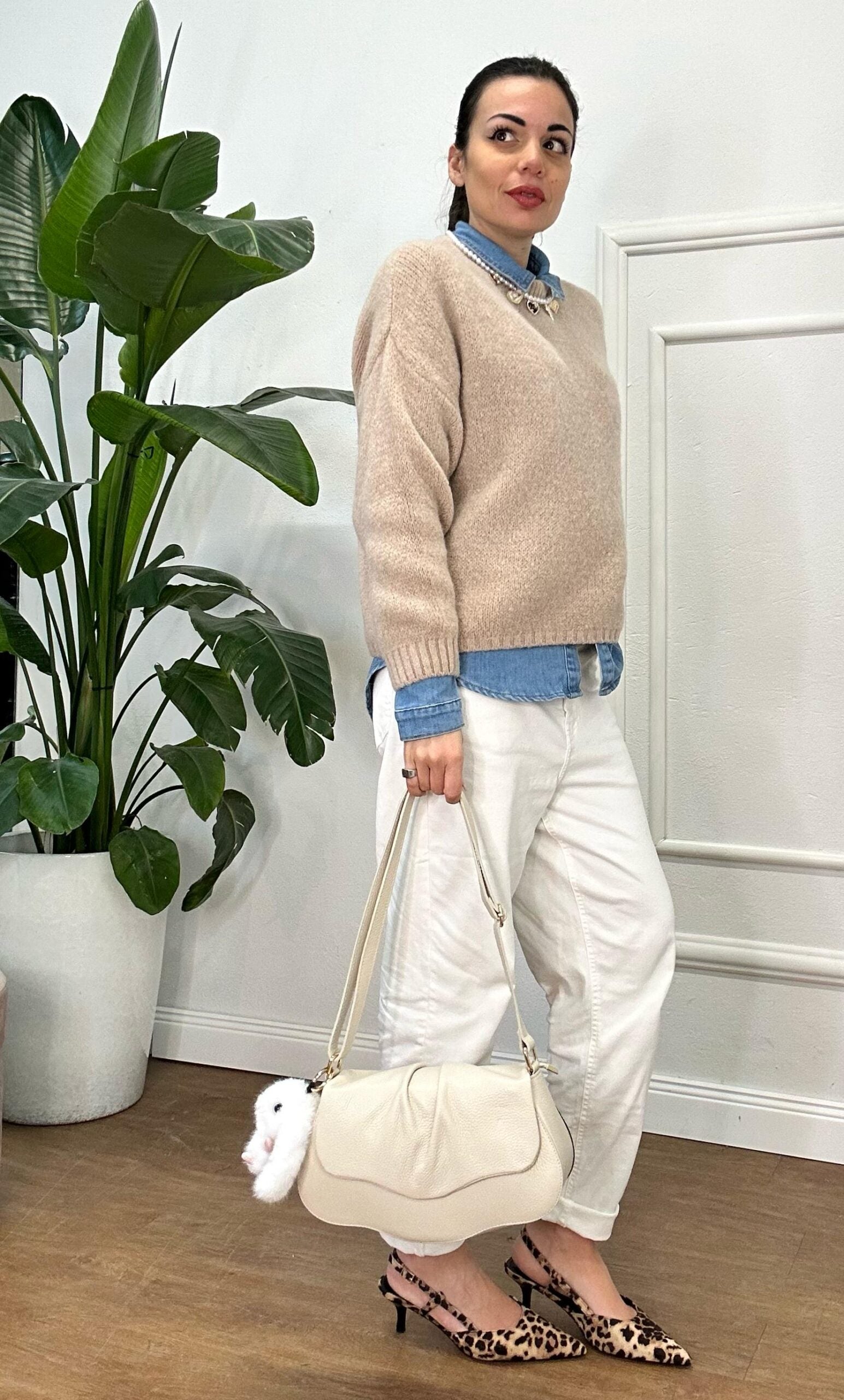 JEANS SPRING 389 bianco