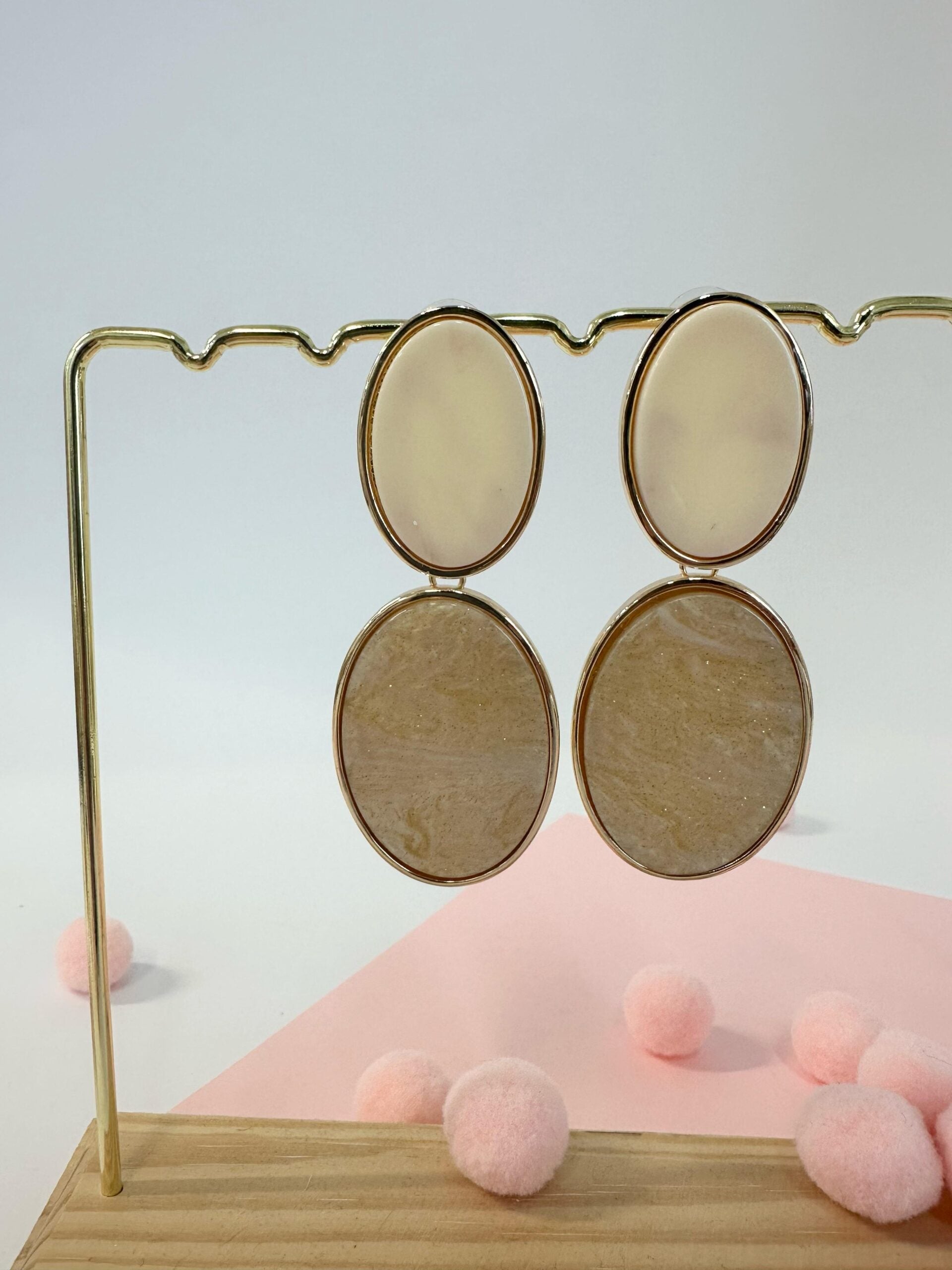 Orecchini marmorizzati