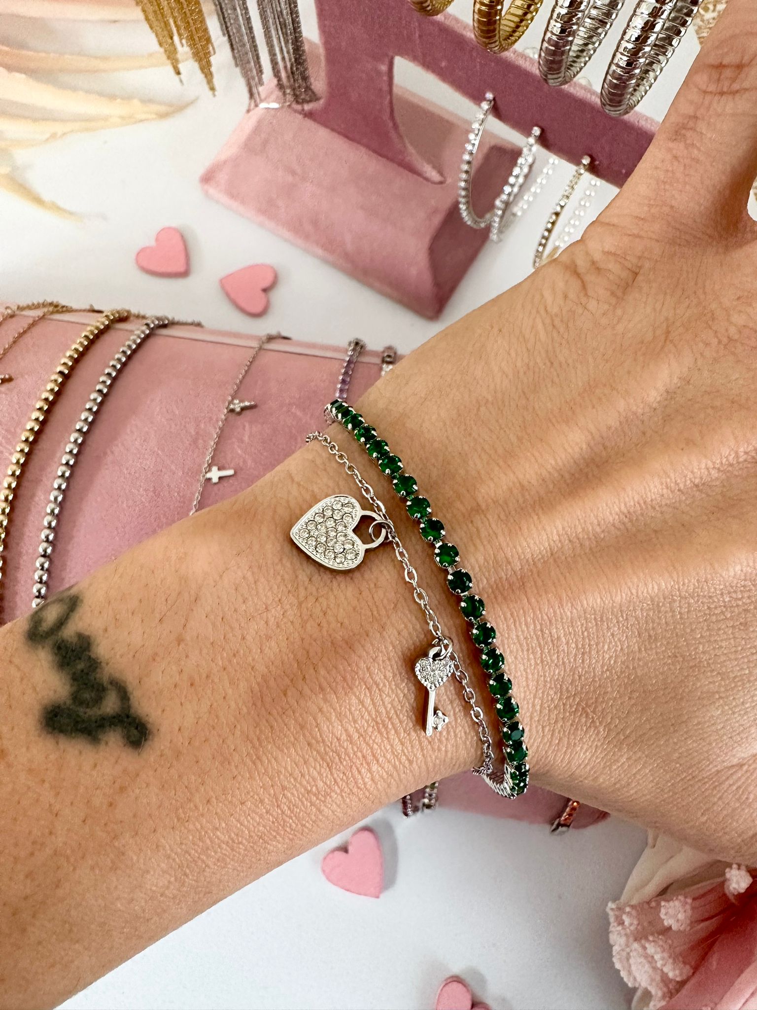 BRACCIALE tennis rainbow medio