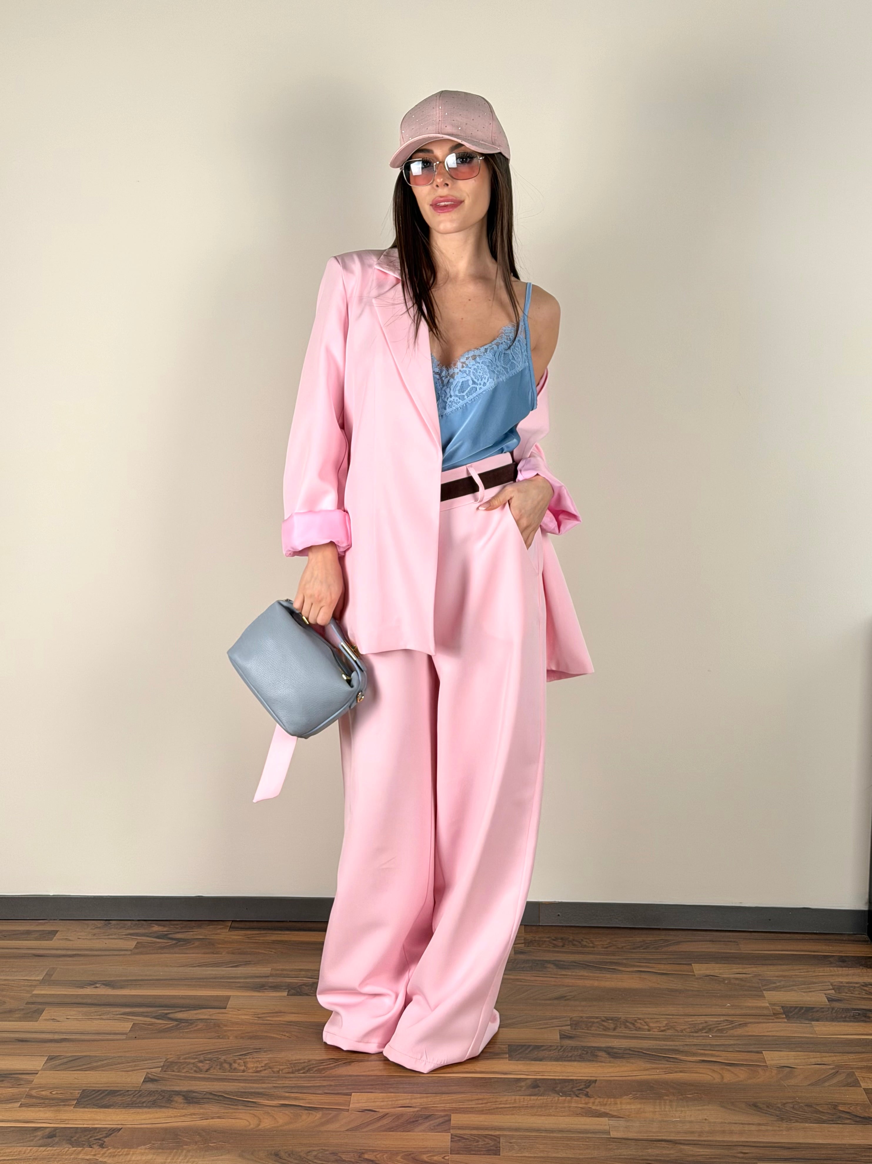 Completo fiocco rosa