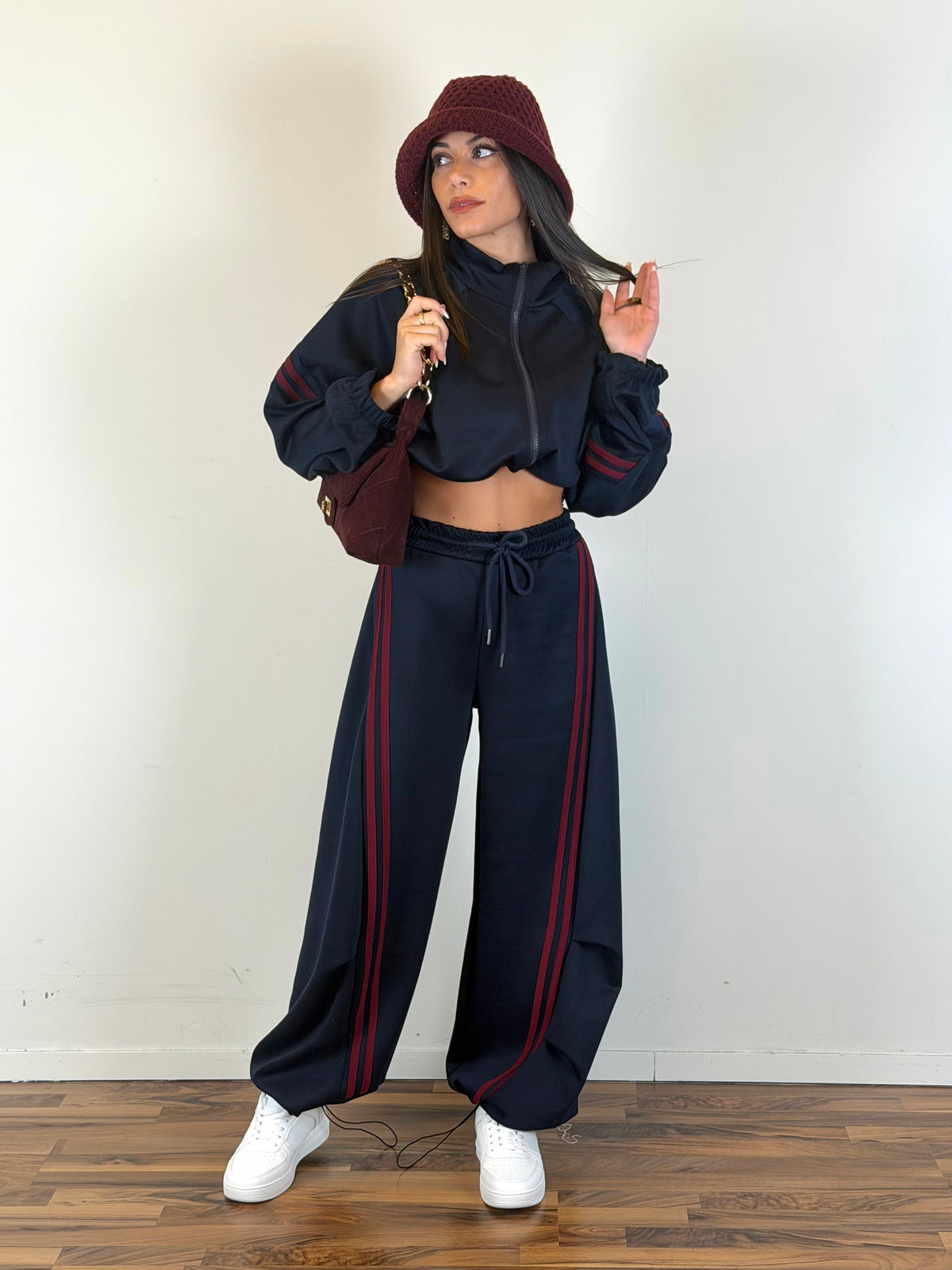 Felpa tuta Yasmine blu